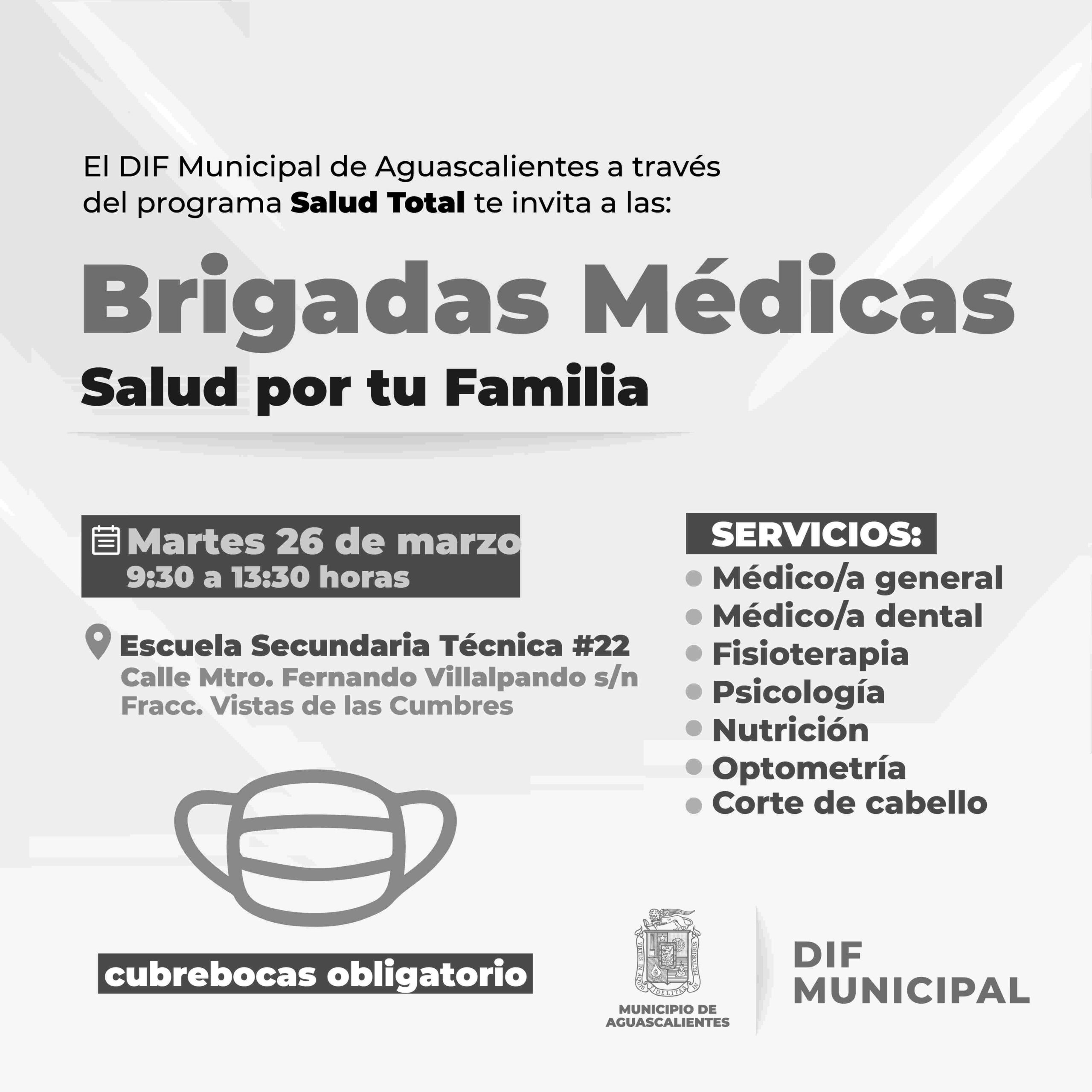 Efectuará DIF Municipal brigada médica en el fraccionamiento Vistas de las Cumbres