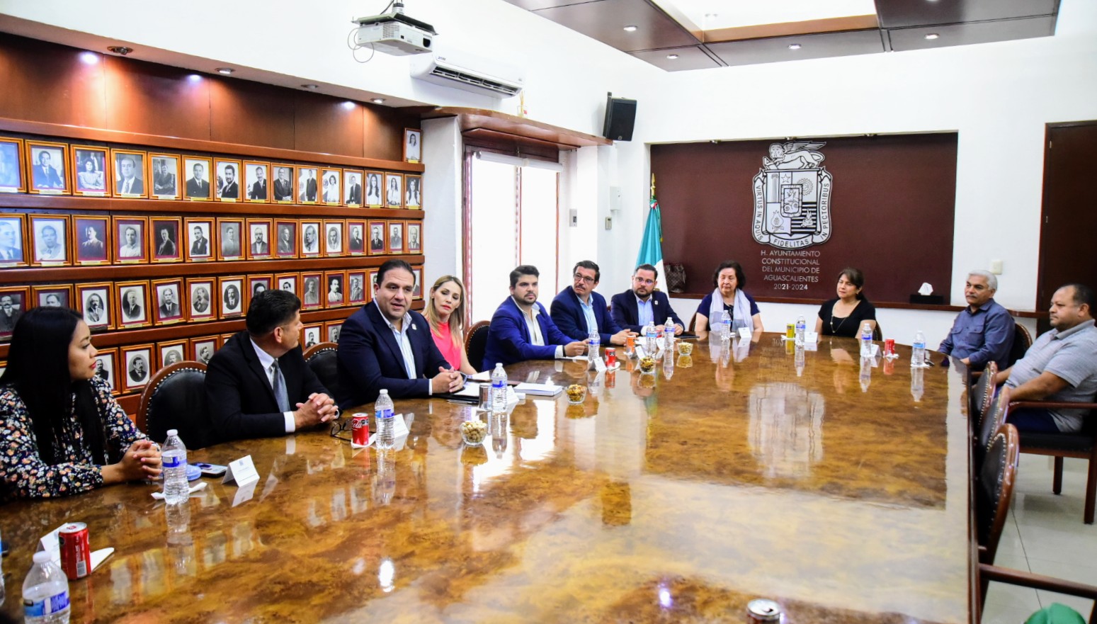 Visitan el Municipio de Aguascalientes autoridades y comitiva de ciudades hermanas de Commerce, Ca.