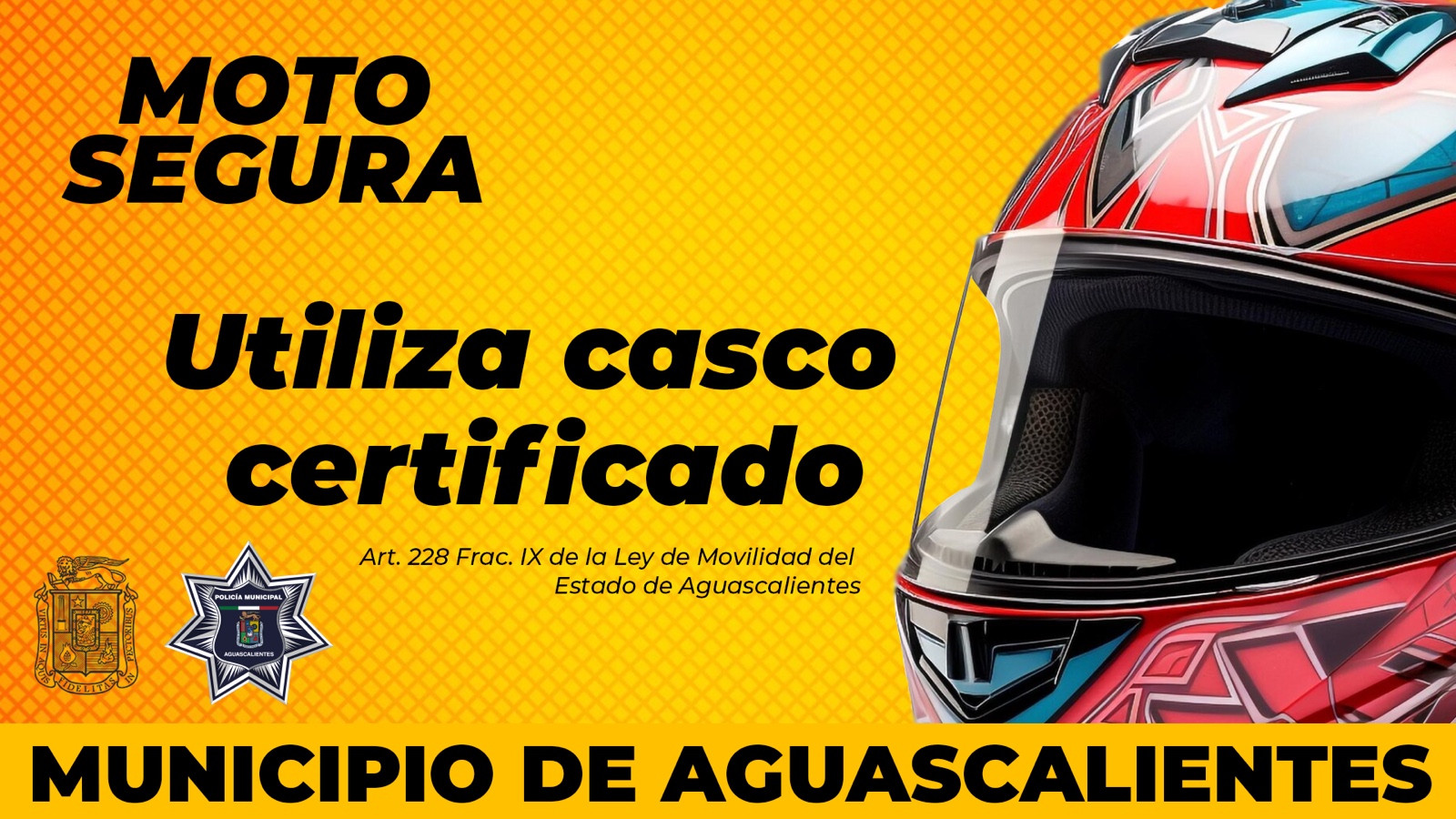 Municipio de Aguascalientes lanza la campaña ‘Moto Segura’