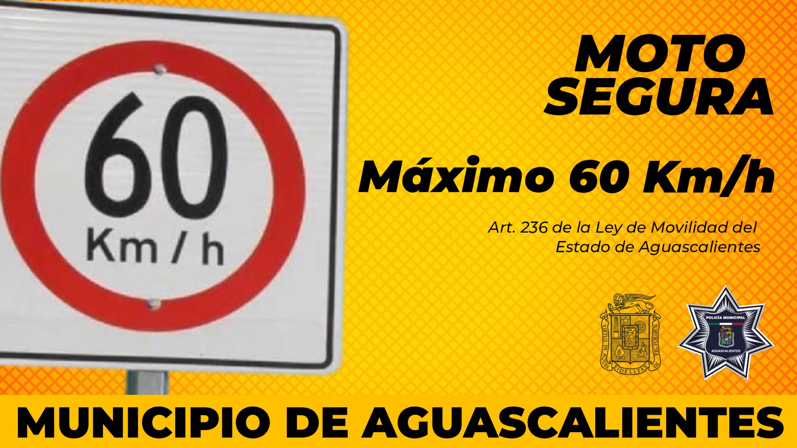Pide Seguridad Pública Municipal a motociclistas respetar los límites de velocidad que marca la ley