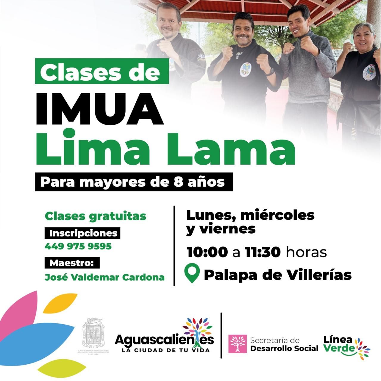 Municipio de Aguascalientes invita a tomar clases de IMUA Lima Lama en la Línea Verde