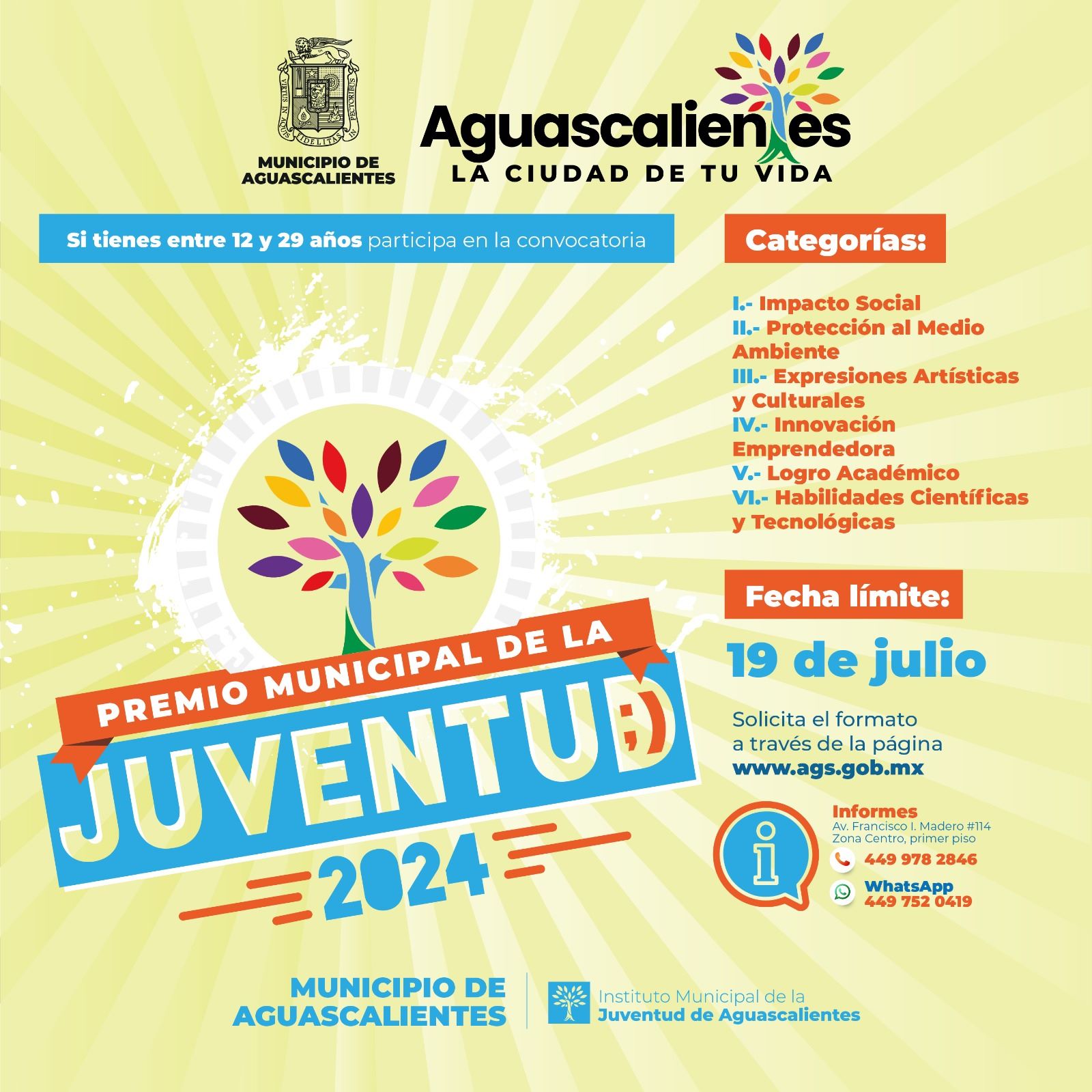 Abren convocatoria al Premio Municipal de la Juventud 2024