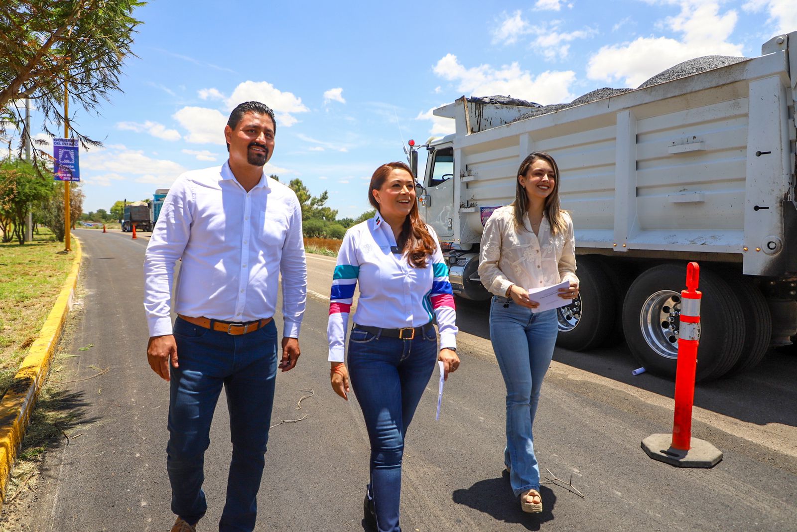 Realiza Tere Jiménez intensa gira de trabajo en Pabellón de Arteaga; entregó obra pública y arranco la construcción de nueva clínica del Seguro Popular Aguascalientes