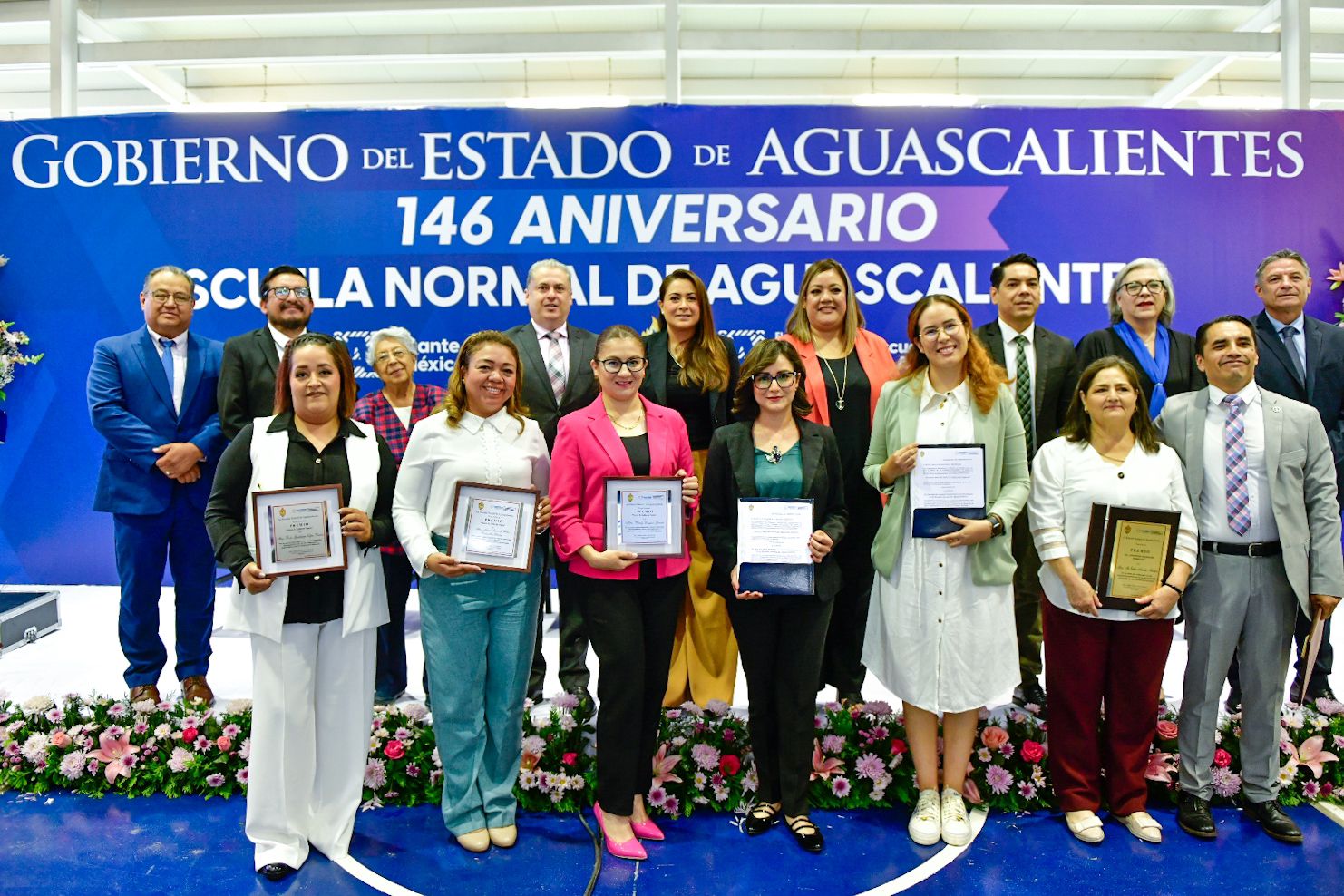 Encabeza Tere Jiménez la celebración del 146 aniversario de la Escuela Normal de Aguascalientes