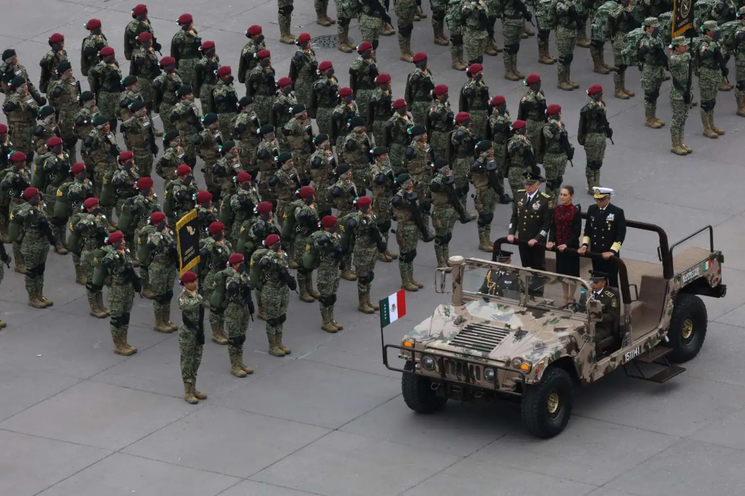 Sheinbaum encabeza el desfile por el 114 aniversario de la Revolución Mexicana