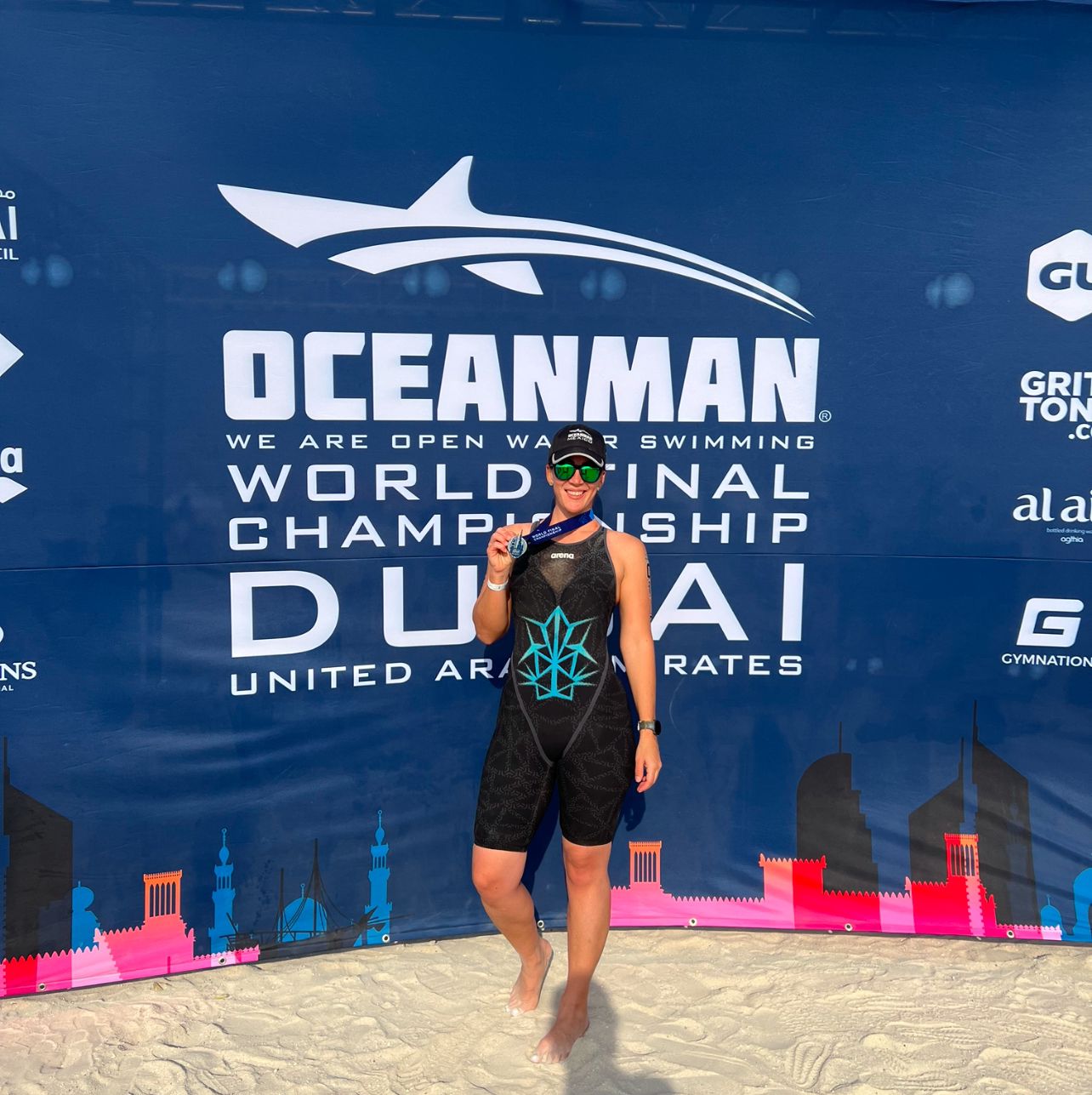 Aguascalentense obtiene medalla de plata en el Campeonato Mundial de Aguas Abiertas en Dubái