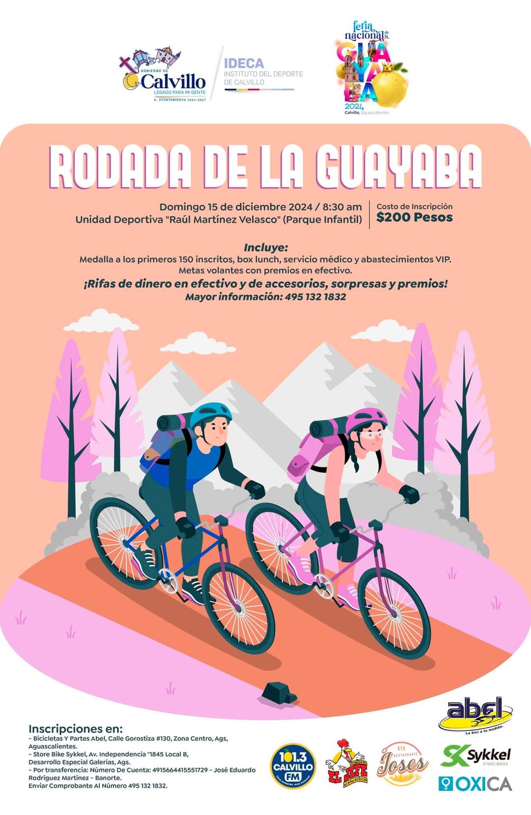 Invitan a la Rodada de la Guayaba en Calvillo