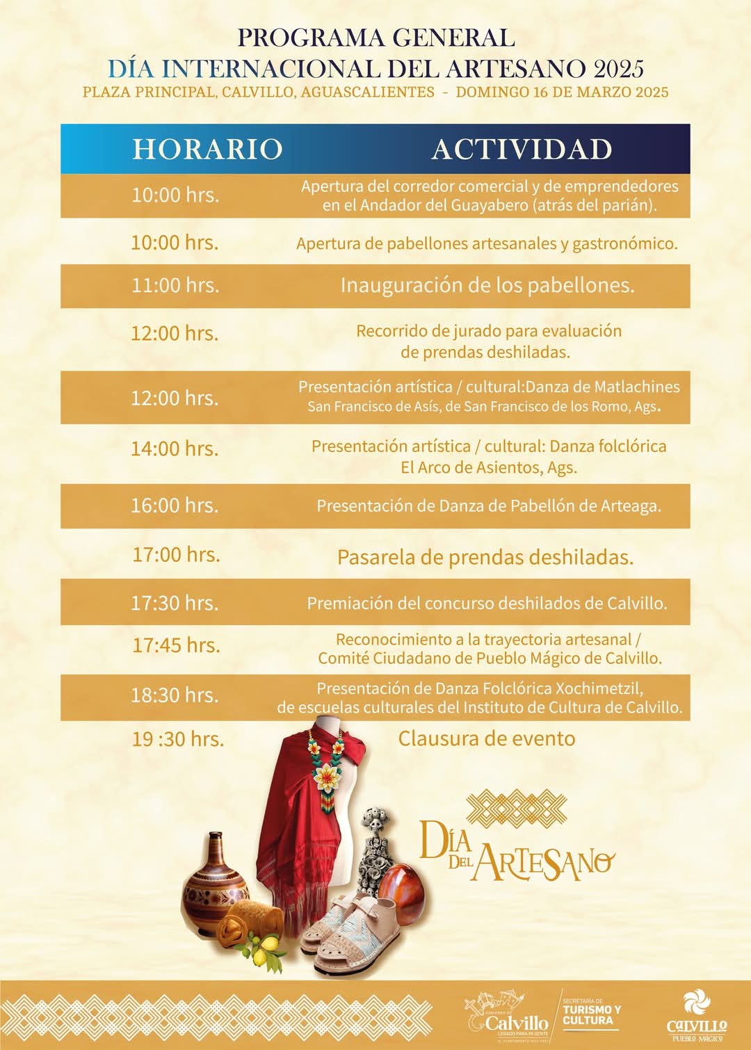 Celebrarán el Día del Artesano en Calvillo