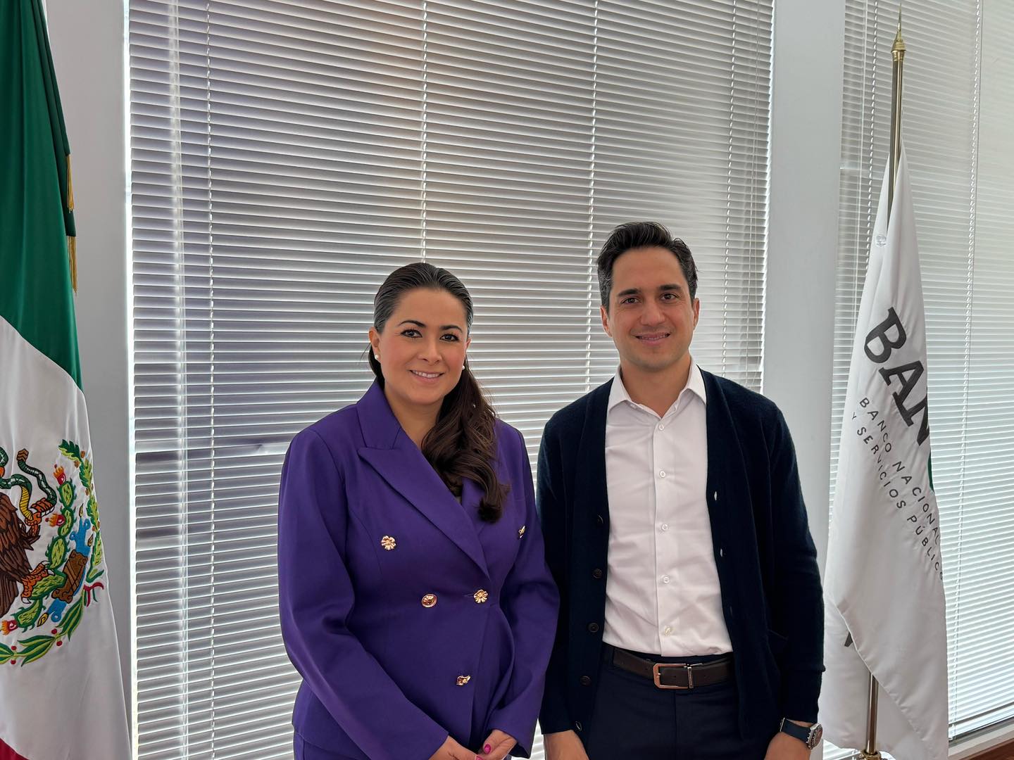Tere Jiménez se reúne con director general de Banobras para revisar proyectos de inversión en infraestructura