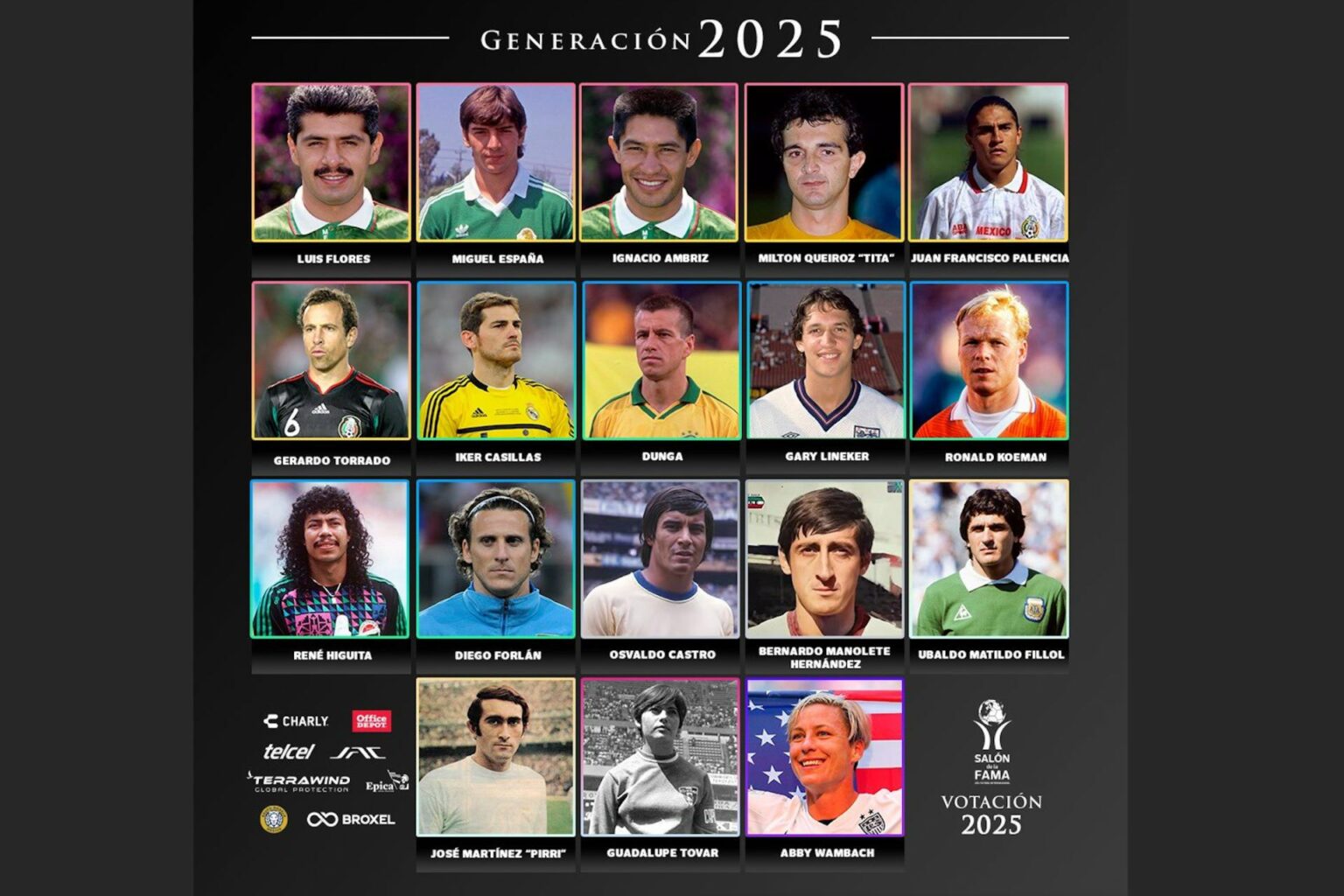 Salón de la Fama del Fútbol Internacional incorpora a 18 nuevas leyendas en su duodécima generación