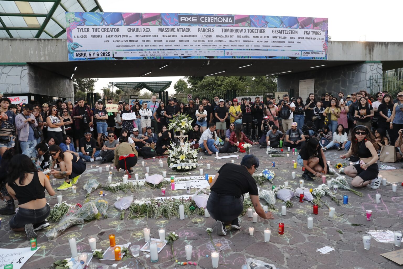 Protestan por negligencia en accidente mortal durante el Festival Axe Ceremonia