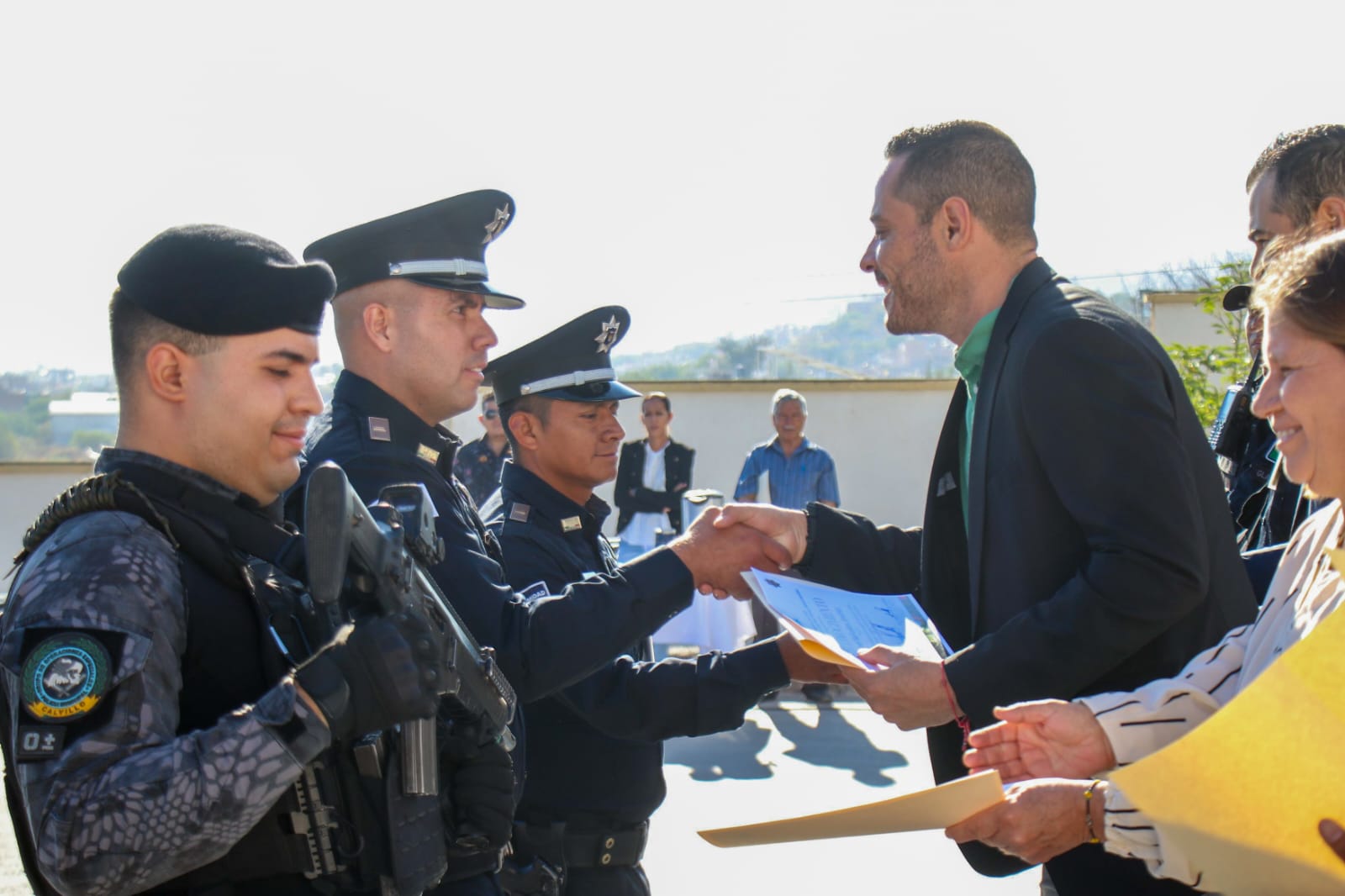 Reconocen a los mejores policías de Calvillo