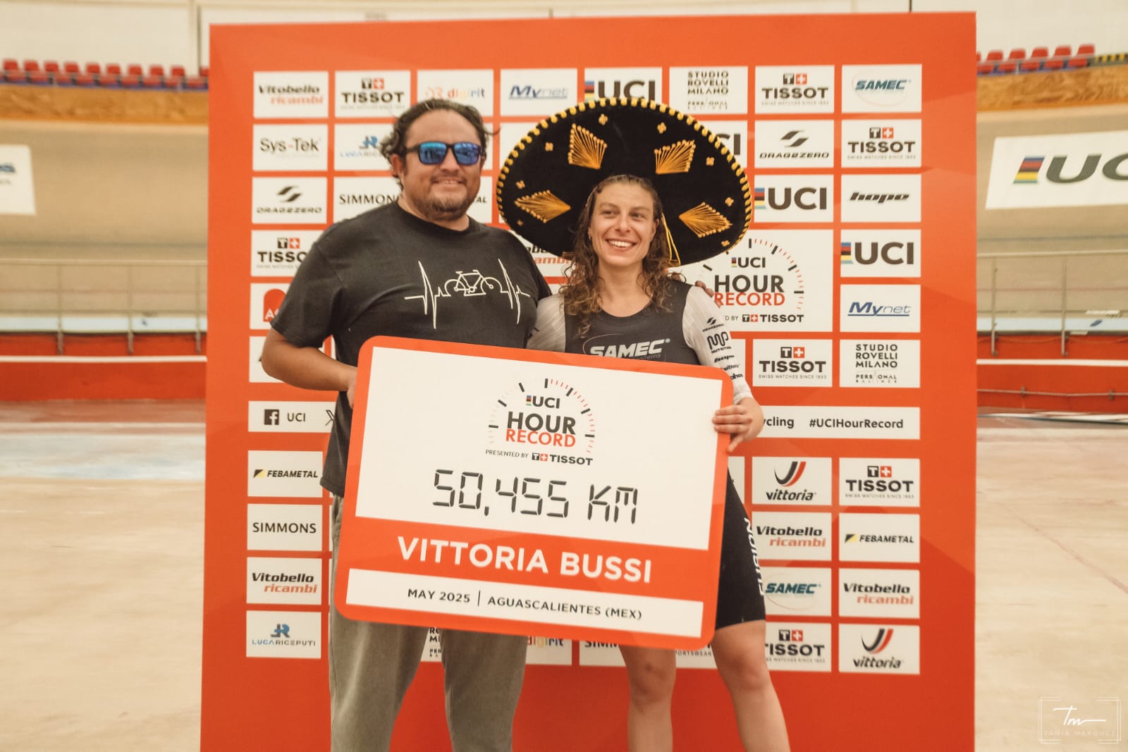 Vittoria Bussi impone nueva marca mundial en el velódromo “Alfredo Morales Shaadi” en Aguascaliente