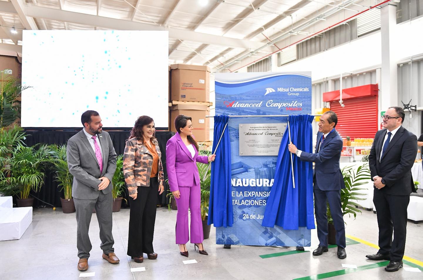 Con una inversión de 250 millones de pesos, Tere Jiménez inaugura nuevas instalaciones de empresa japonesa en Aguascalientes