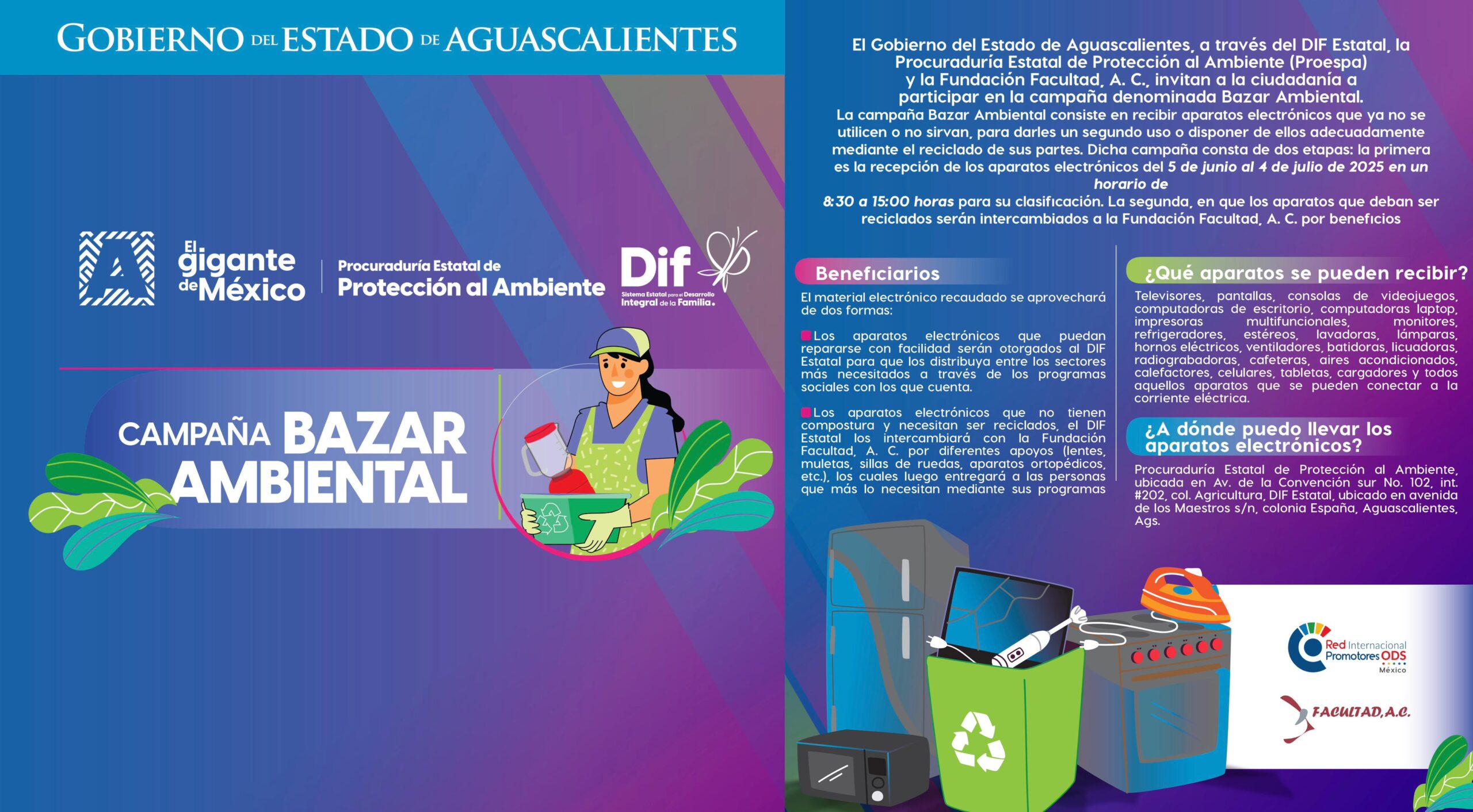 ¡No los tires! Dona tus aparatos electrónicos y ayuda a quien más lo necesita