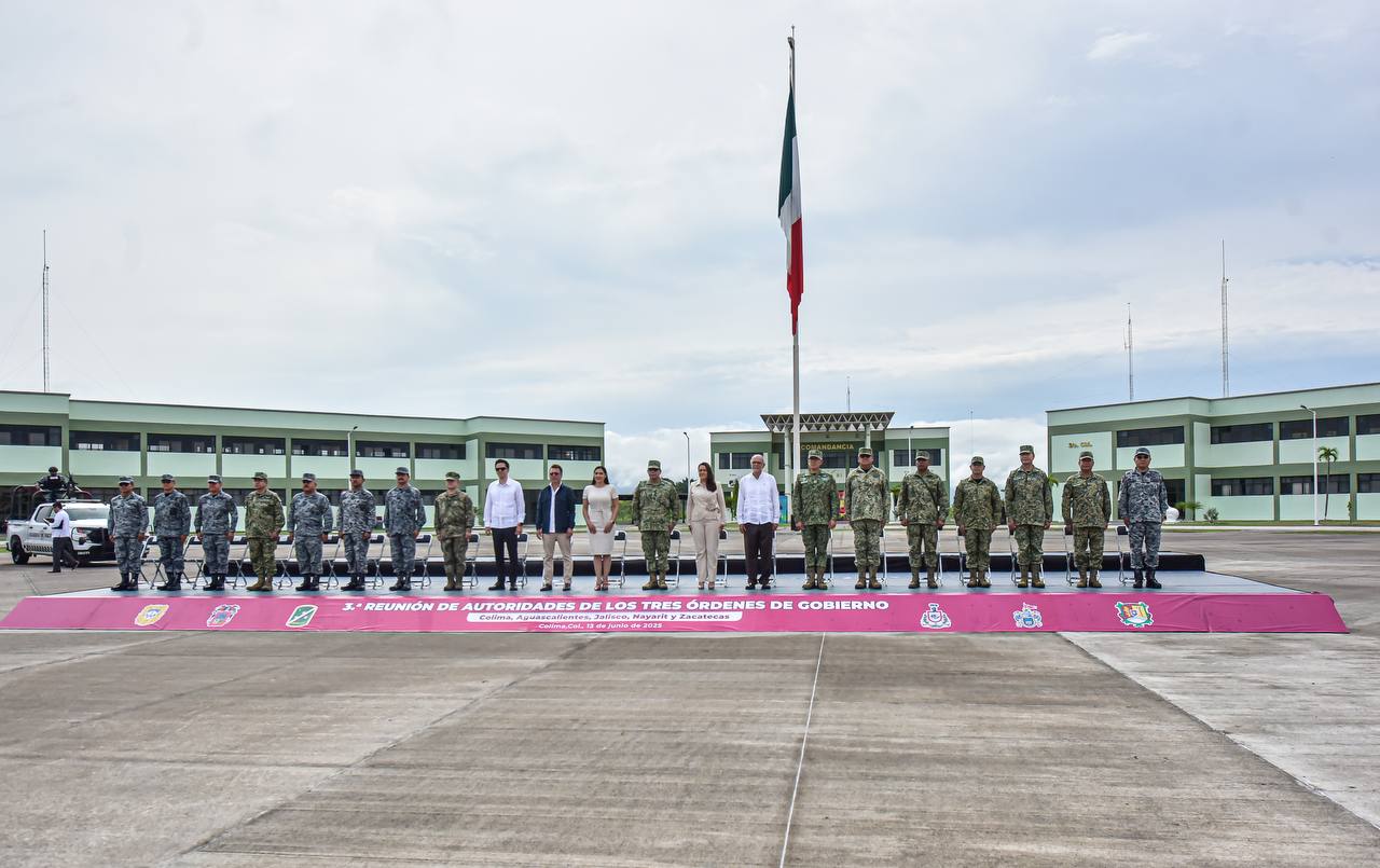 Tere Jiménez se reúne con gobernadores de Colima, Nayarit y Jalisco para fortalecer estrategias de seguridad