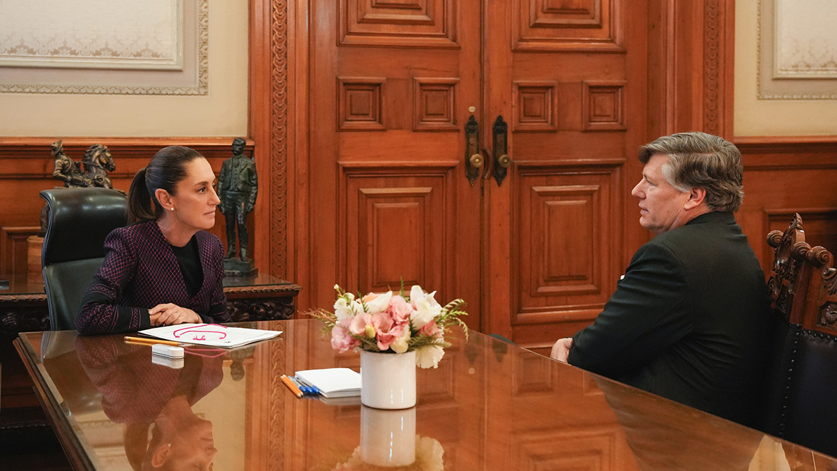 Sheinbaum y Landau estrechan lazos en Córdoba Nacional: diálogo sobre migración, aranceles y G‑7