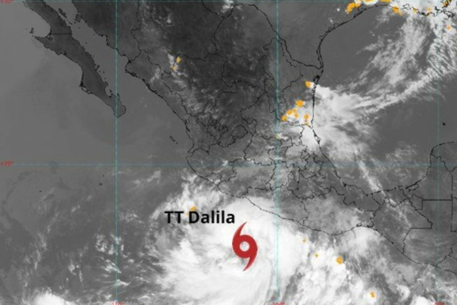 Tormenta tropical ‘Dalila’ se forma en el Pacífico; cinco estados en alerta