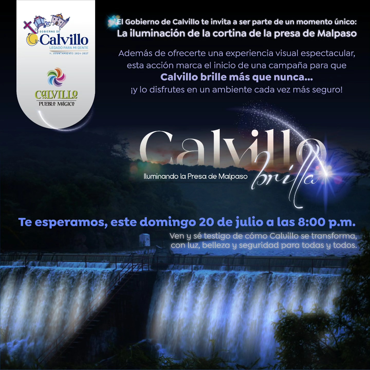 Brilla Calvillo en la presa de Malpaso