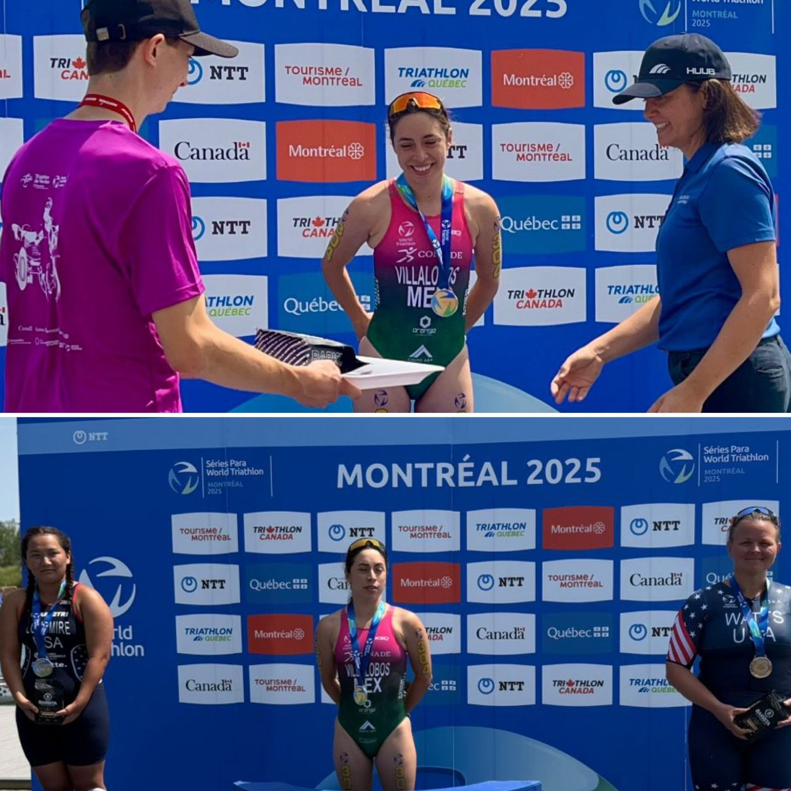 Kenia Villalobos vuelve a conquistar el oro en Serie Mundial de Paratriatlón en Canadá