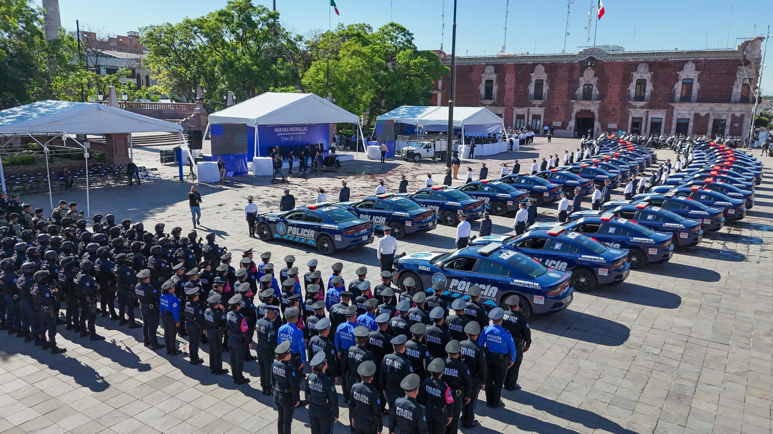Con más patrullas se fortalece la seguridad de las familias de Aguascalientes