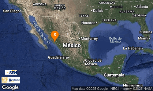 Se registra sismo de 4.6 con epicentro a seis km de Culiacán