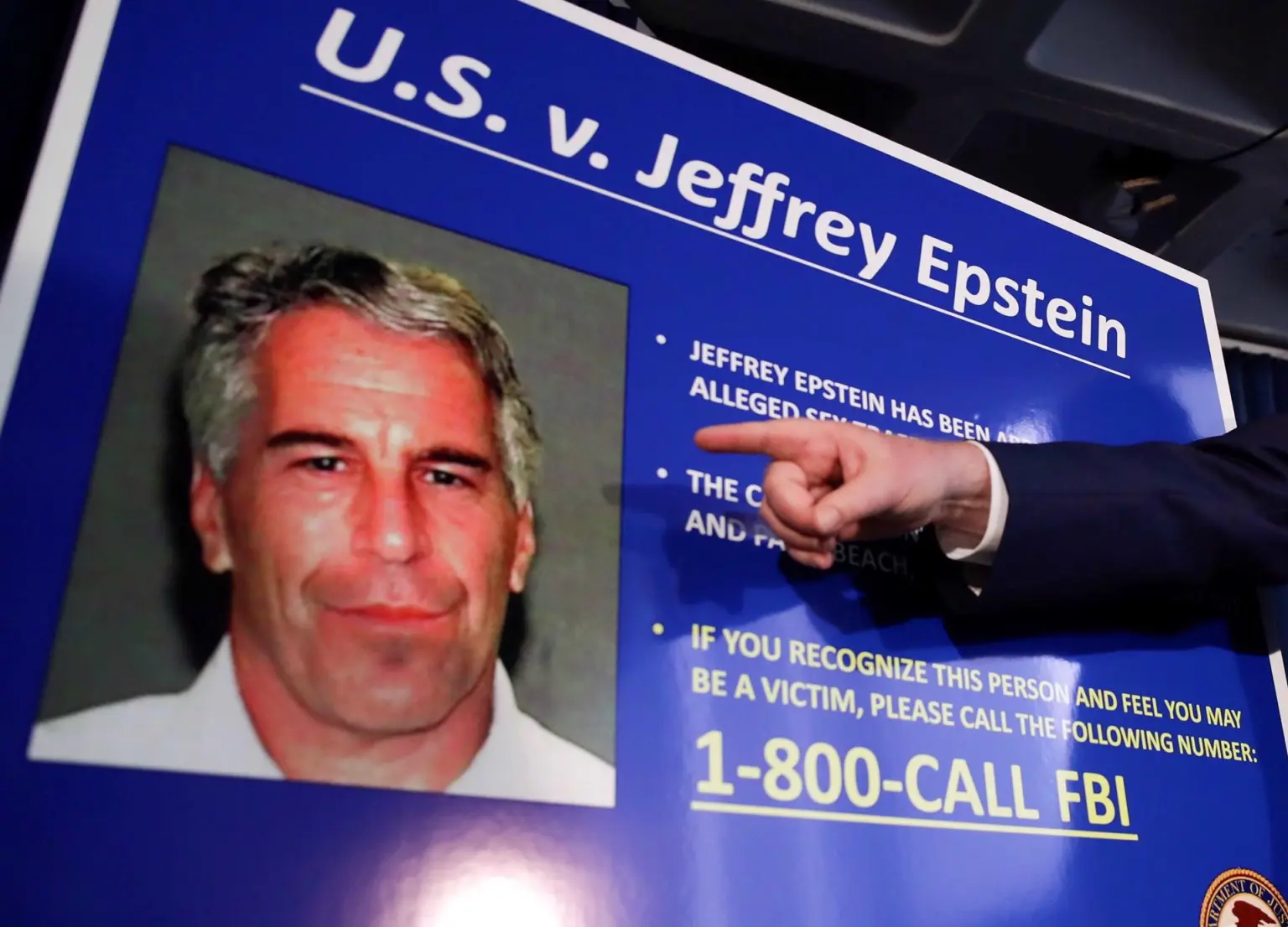 Caso Jeffrey Epstein causa choque interno en el círculo de Trump, FBI y el Departamento de Justicia