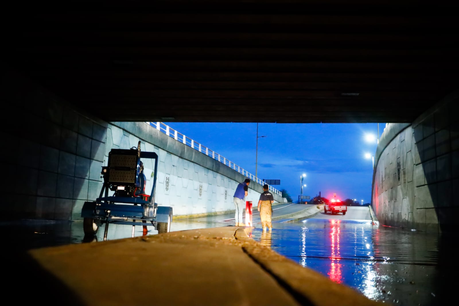 El presidente municipal Leo Montañez  atento a las afectaciones por las intensas lluvias