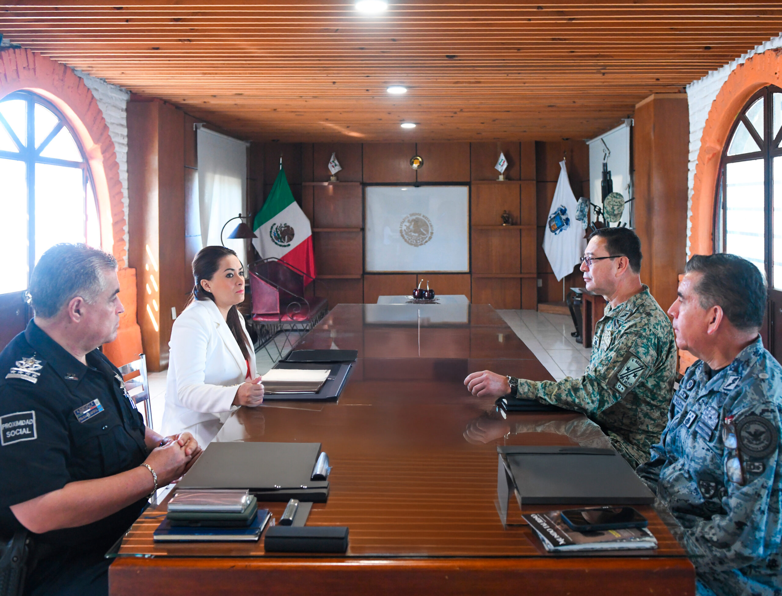 Gobierno del Estado, Ejército Mexicano y Guardia Nacional sostienen reunión clave para fortalecer la seguridad de Aguascalientes