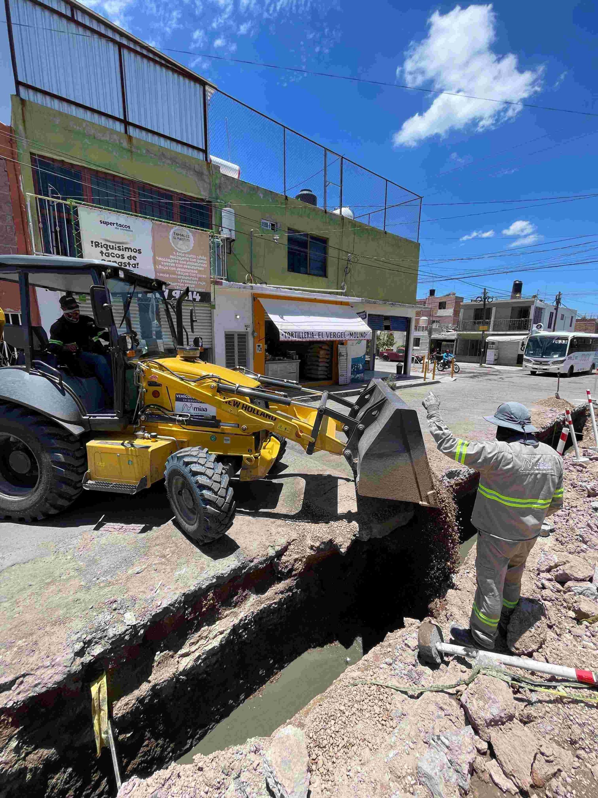 Mejora MIAA red de alcantarillado sanitario en el Fraccionamiento La Estancia