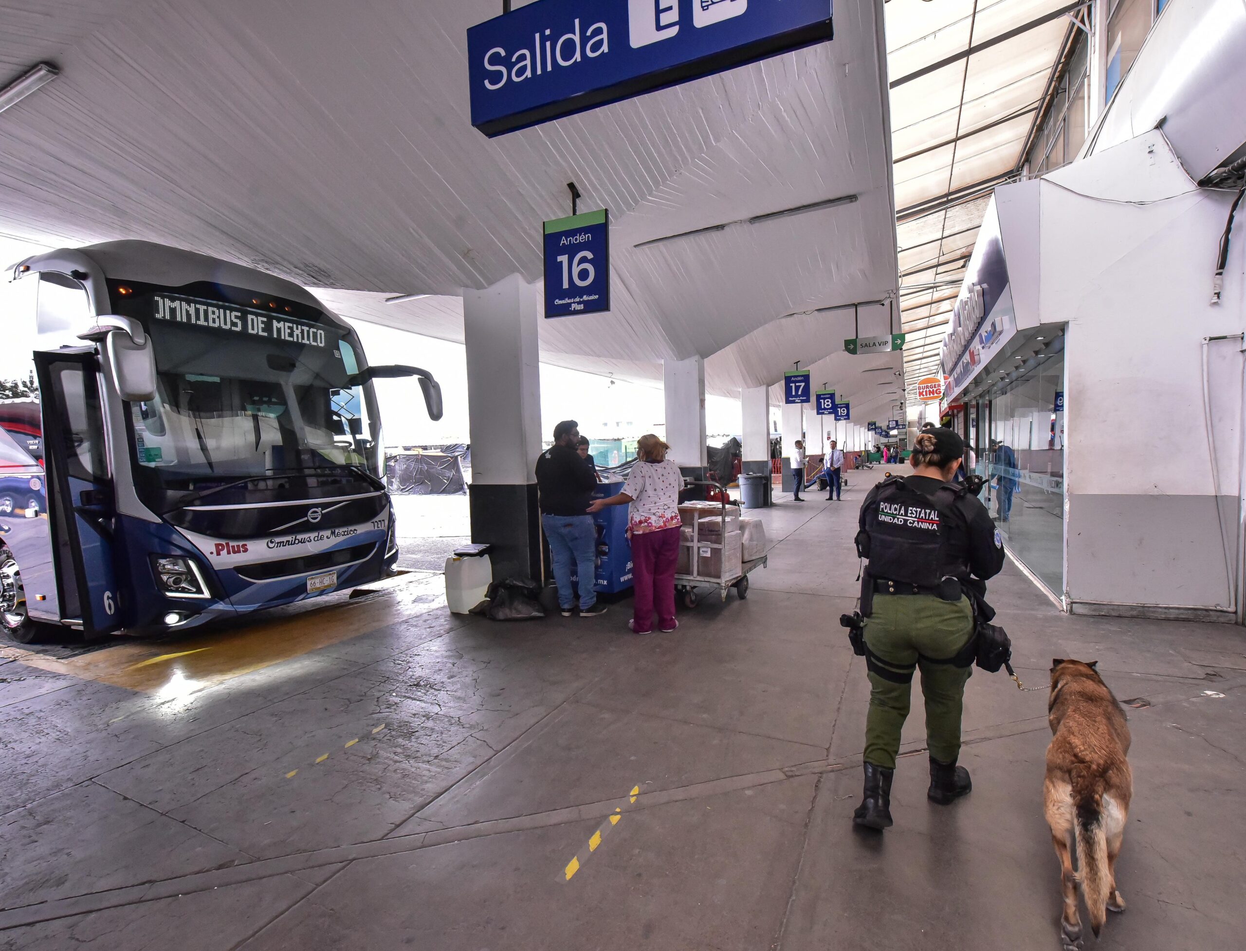 Refuerzan vigilancia en la Central de Autobuses para seguridad de las y los viajeros
