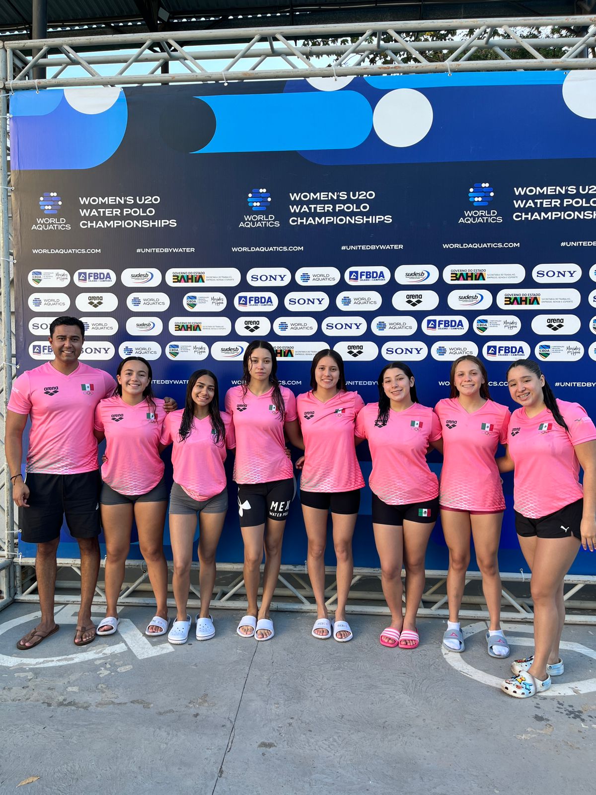 Deportistas de Aguascalientes participan en el Mundial de Waterpolo, en Brasil