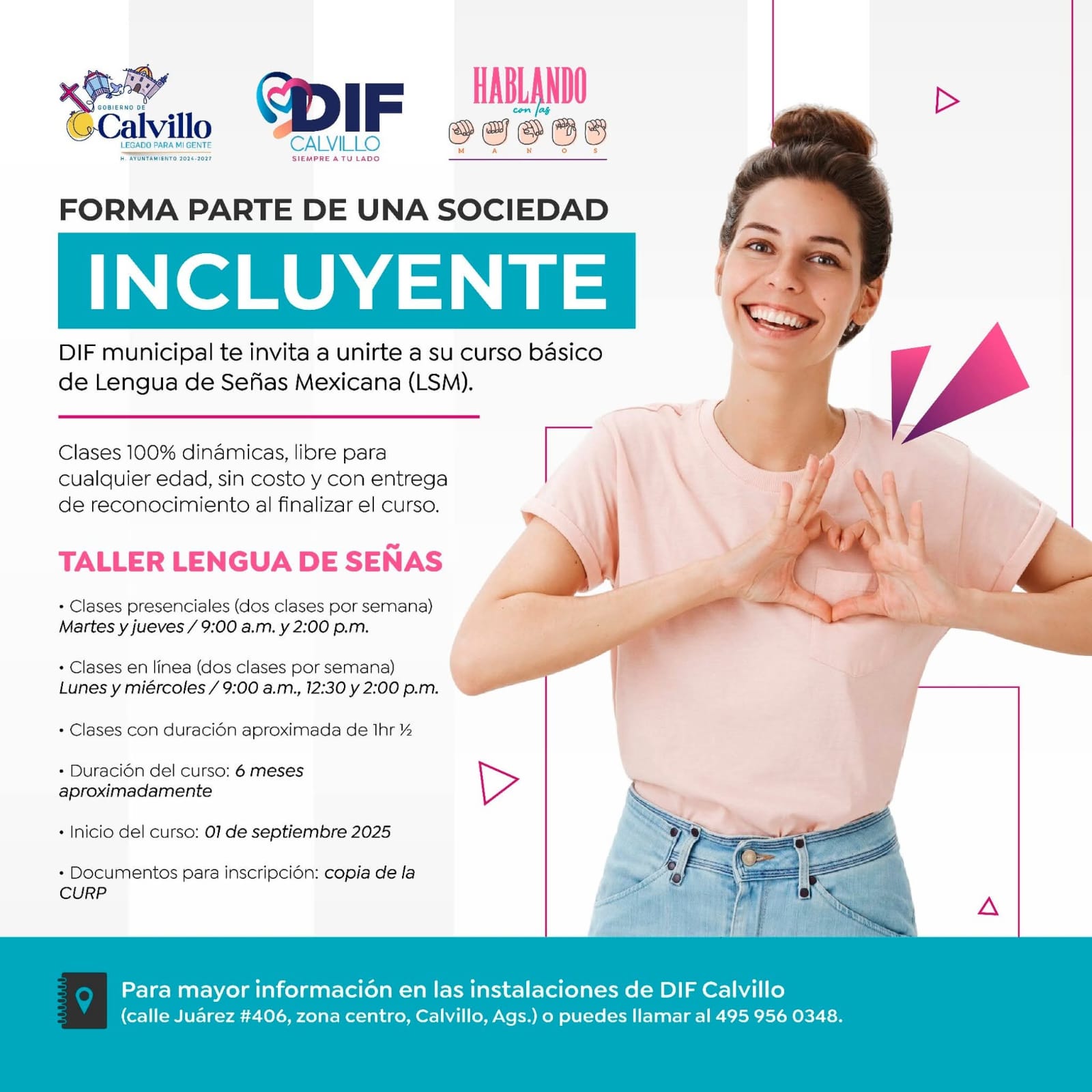 Darán curso de Lengua de Señas en Calvillo