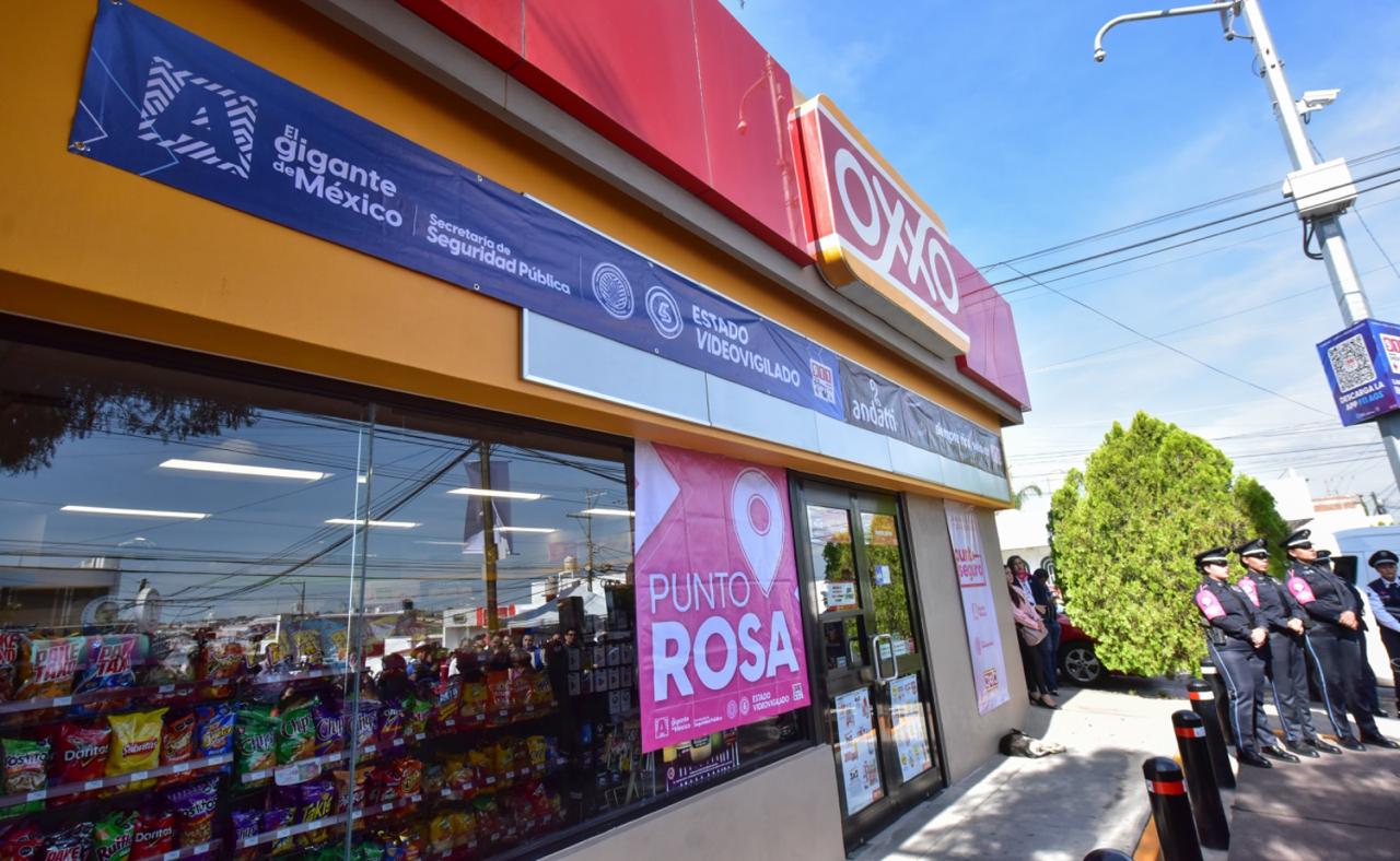 Aguascalientes refuerza la seguridad de mujeres con 335 puntos rosas en Oxxo