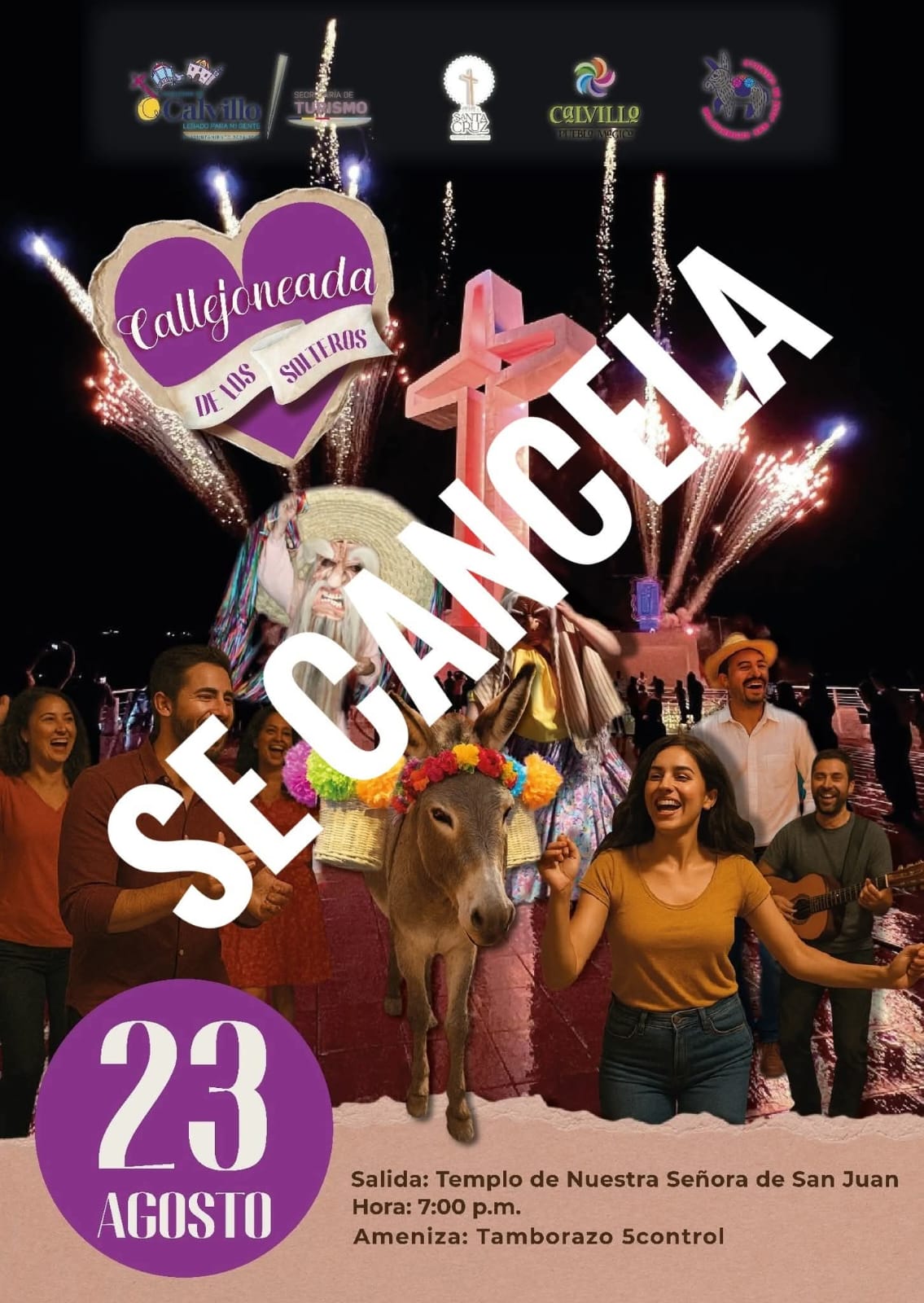 Cancelan ‘Callejoneada’ en Calvillo
