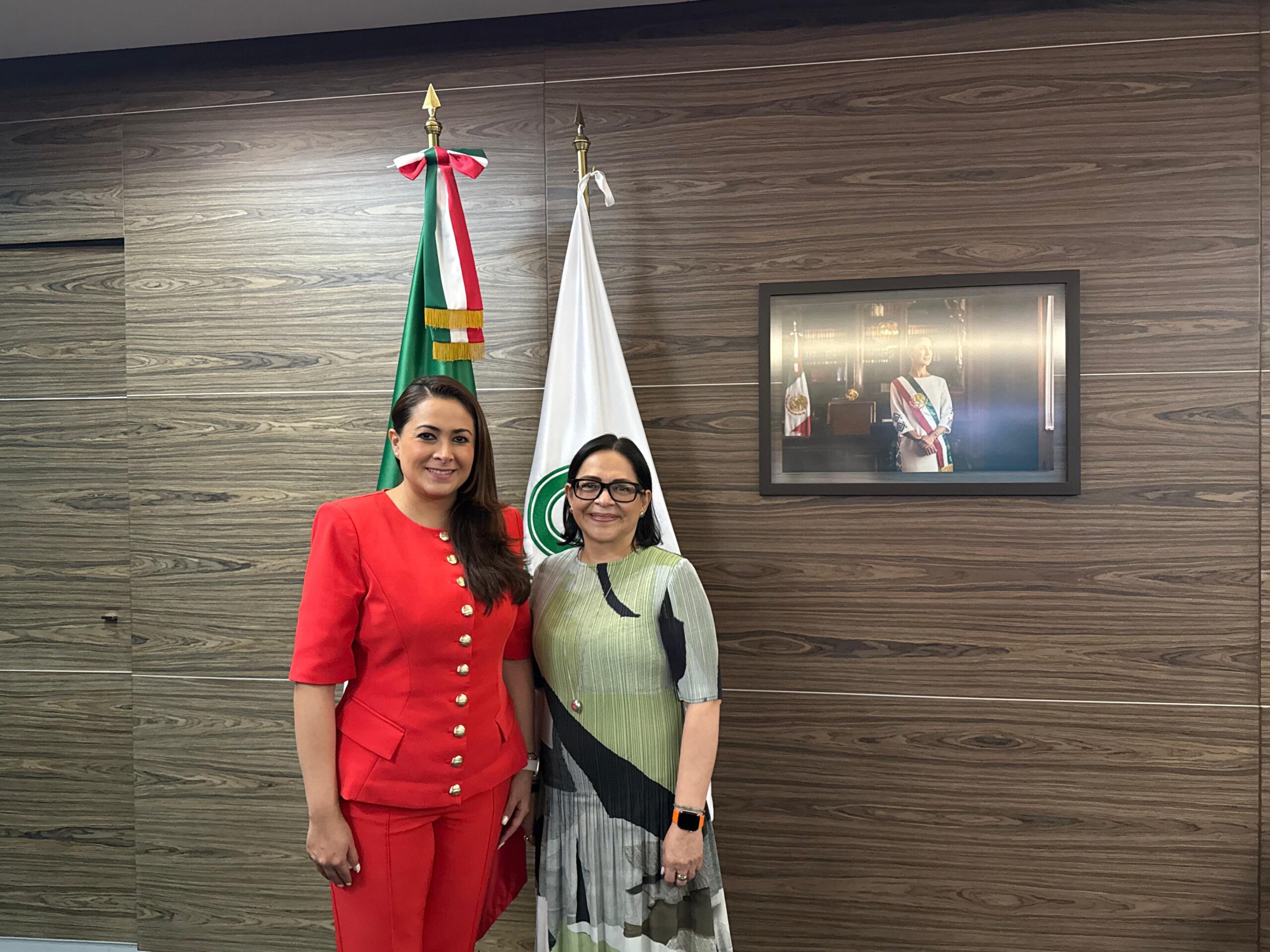 Se reúne Tere Jiménez con directora general de la Comisión Federal de Electricidad, Emilia Esther Calleja Alor