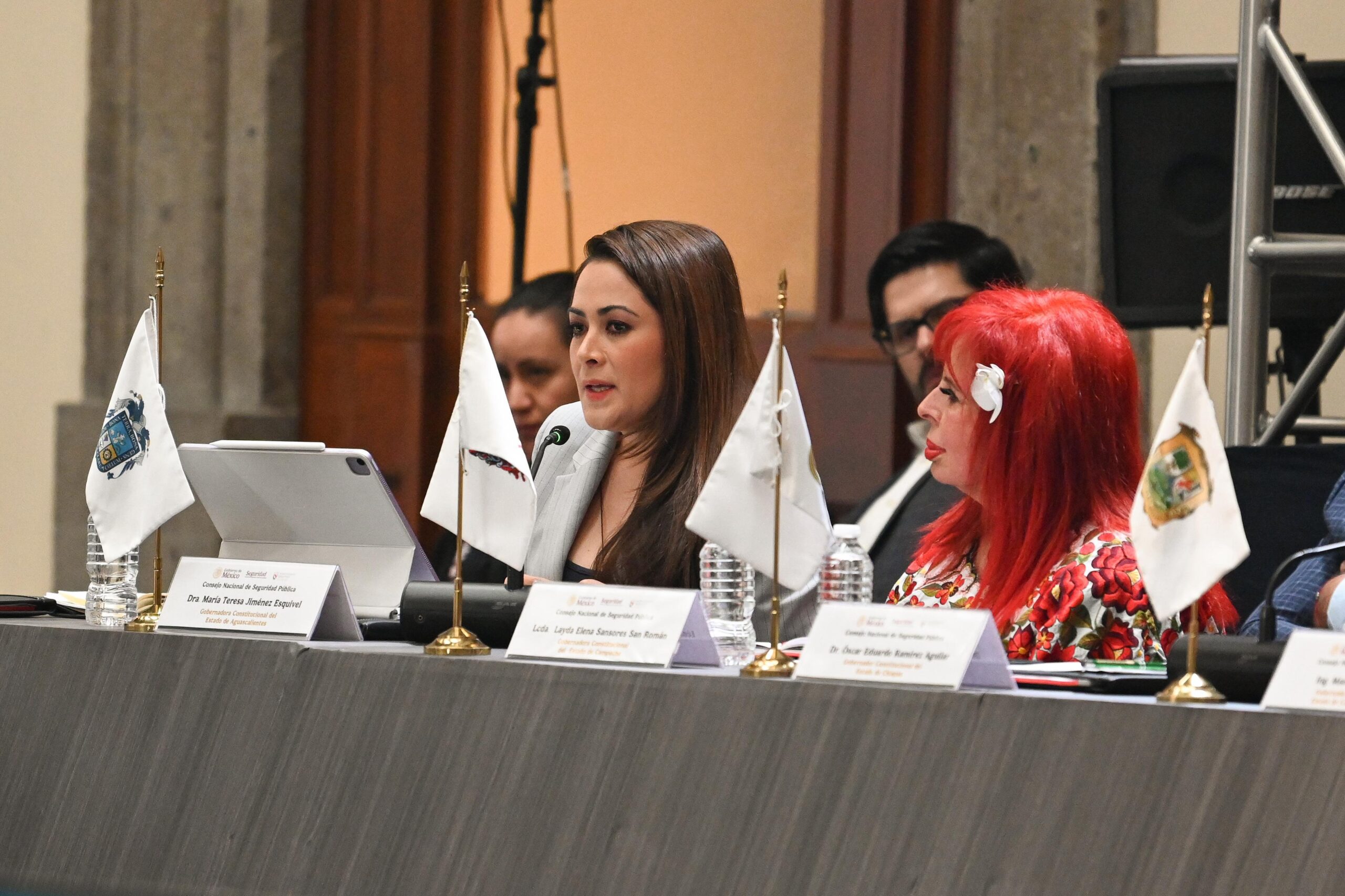 Tere Jiménez refrenda su compromiso de trabajar por la seguridad de Aguascalientes y del país en el Consejo Nacional de Seguridad Pública