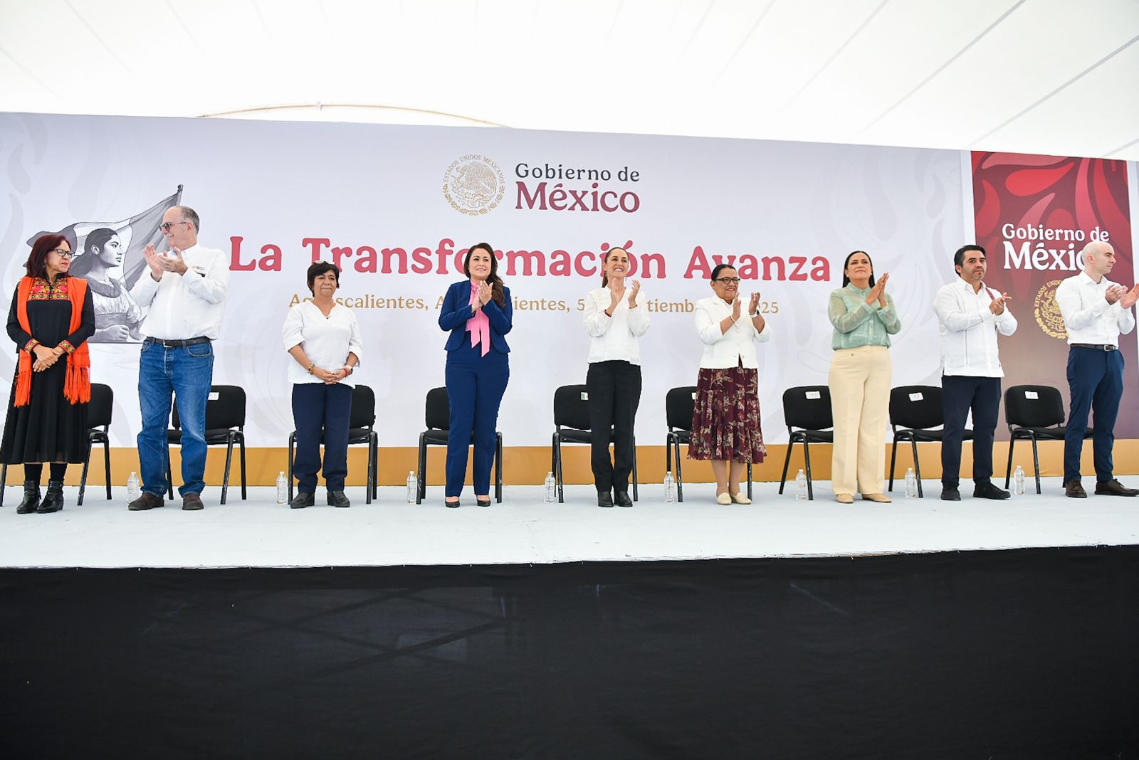 Tere Jiménez y Claudia Sheinbaum sellan compromiso de trabajo conjunto en Aguascalientes