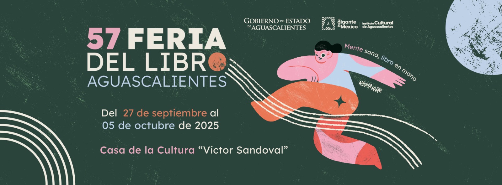 Del 27 de septiembre al 5 de octubre, vive la 57 Feria del Libro en la Casa de la Cultura, con actividades para toda la familia