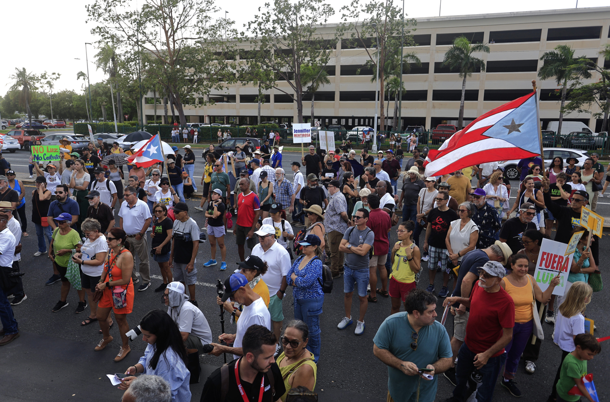 Protestan en Puerto Rico contra las maniobras militares de EE.UU.