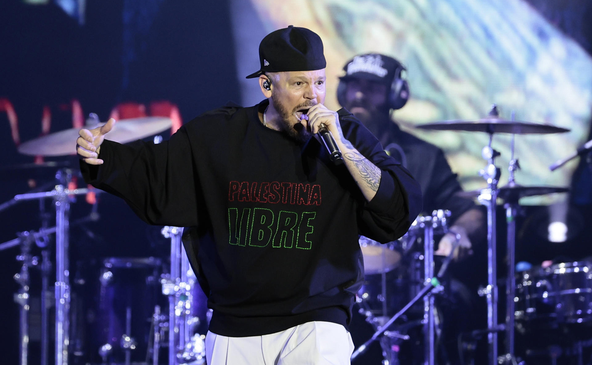 Residente cautiva a 180 mil personas en el Zócalo; pide alto al “genocidio” en Gaza