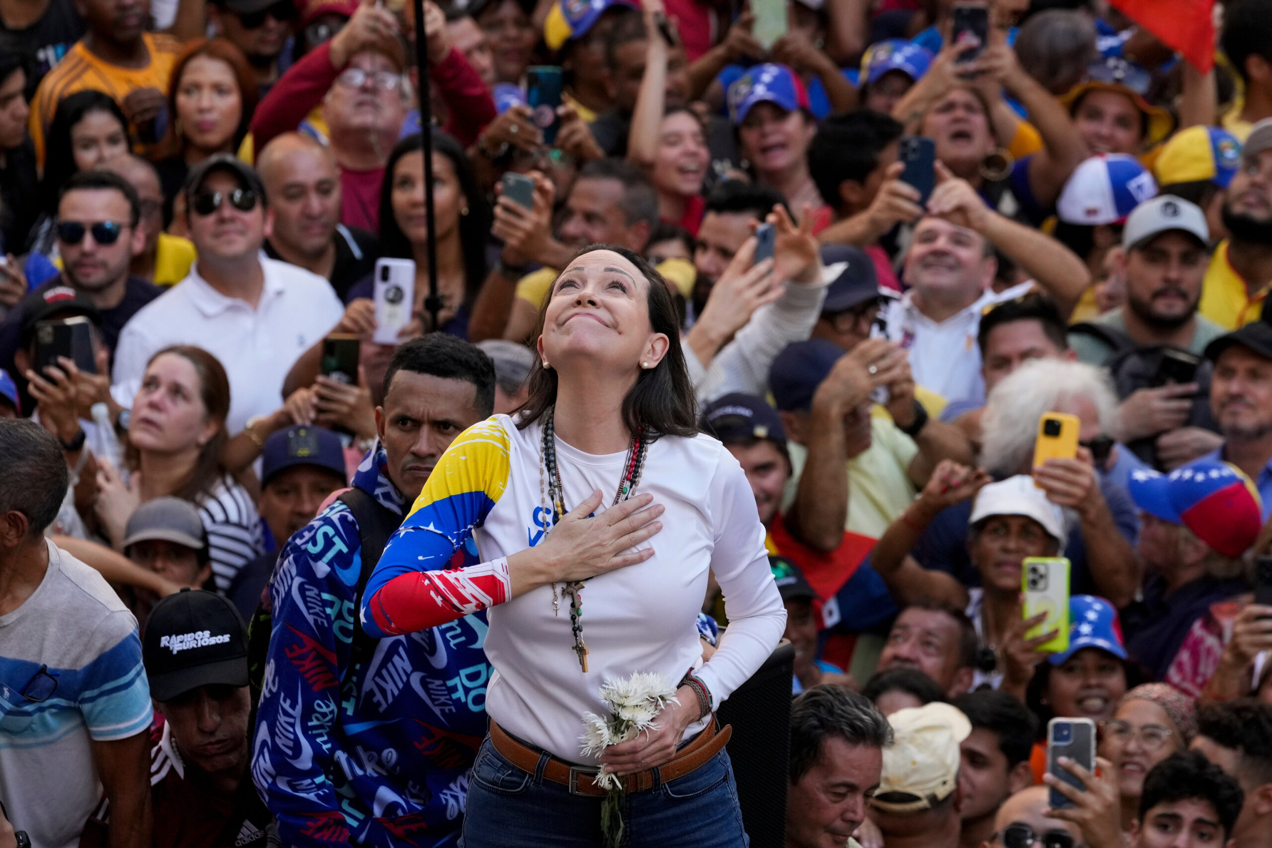 La líder opositora venezolana María Corina Machado, Premio Nobel de la Paz 2025