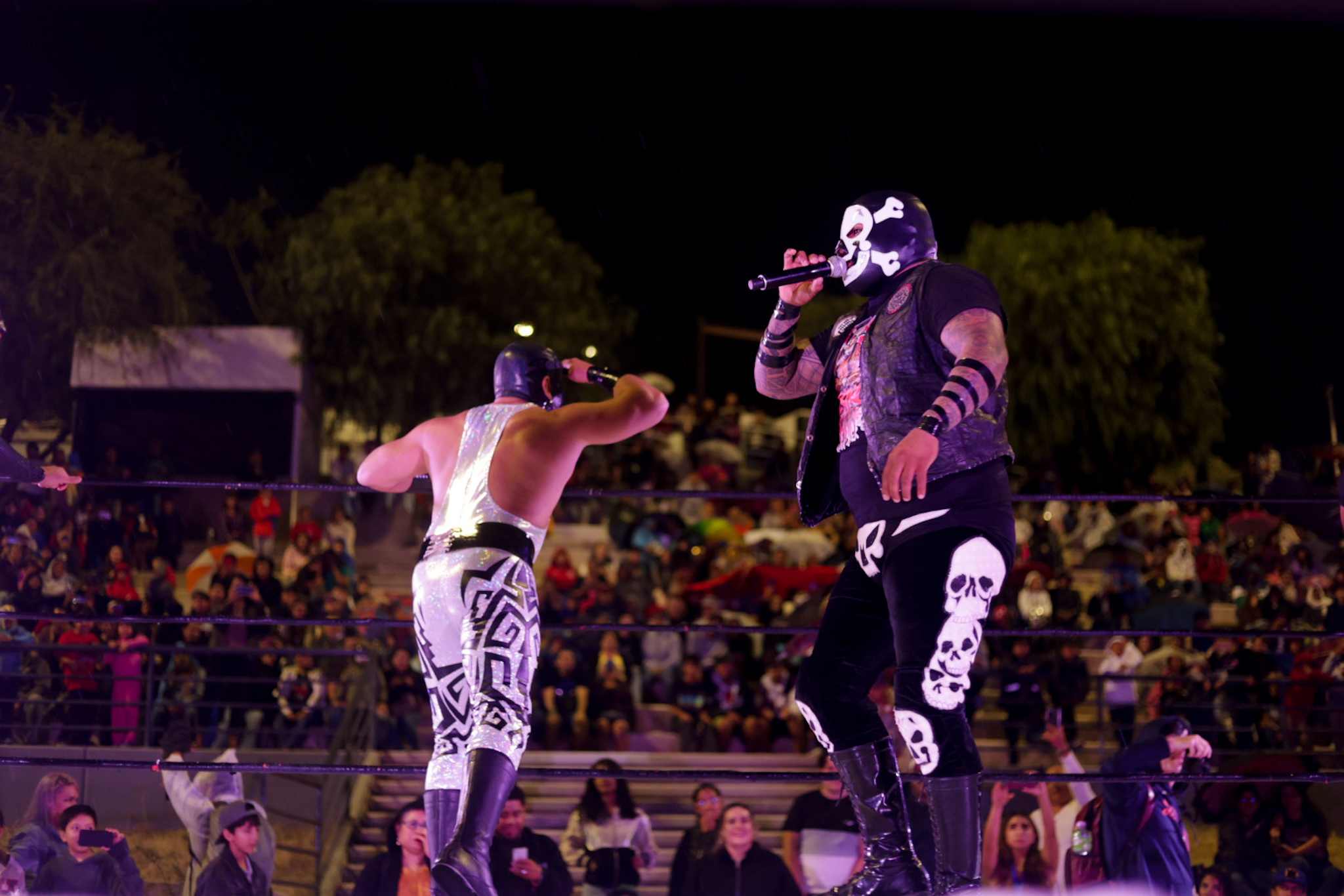 Lucha Libre y música mexicana llenaron de fiesta el Festival de Barrios