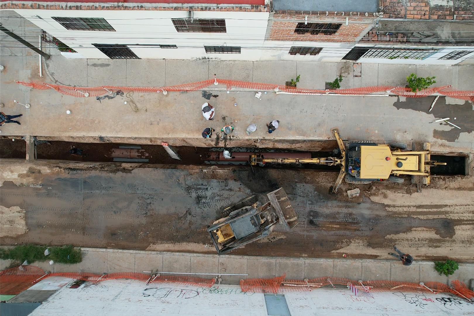 Concluye MIAA obra de rehabilitación de alcantarillado sanitario en la colonia Vicente Guerrero