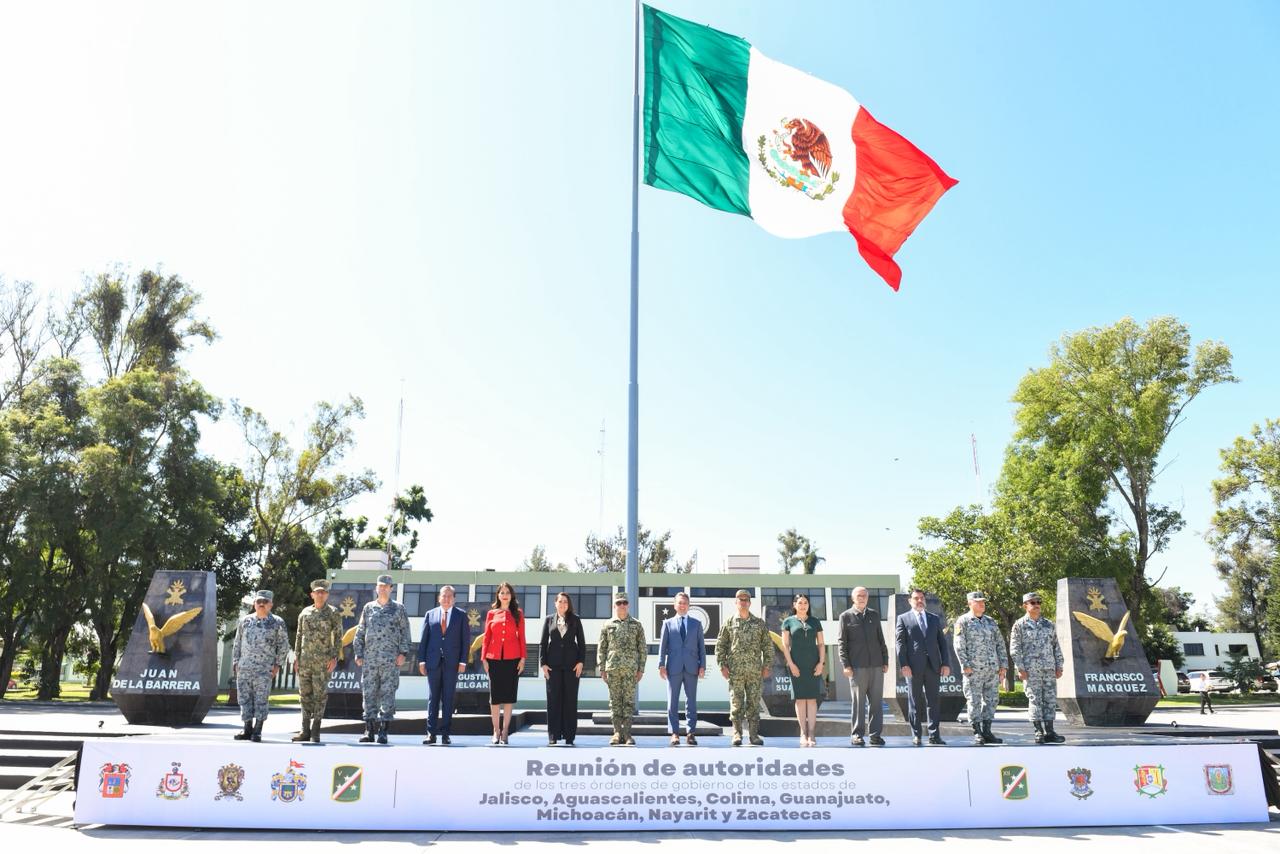 Tere Jiménez y gobernadores de la región Centro-Occidente del país se reúnen para fortalecer las estrategias de seguridad