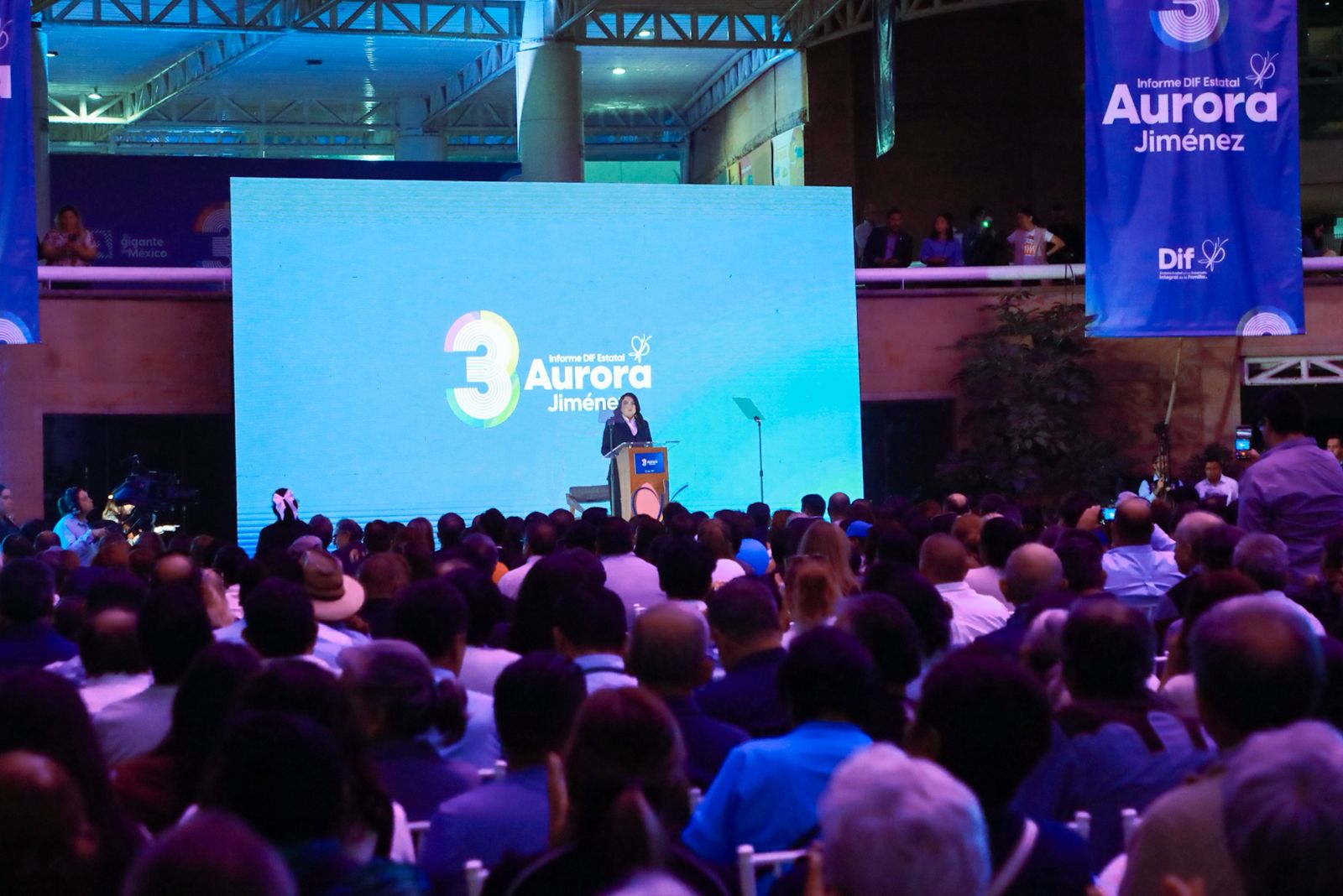 Aurora Jiménez rinde su tercer informe: seguiremos trabajando para cambiar vidas