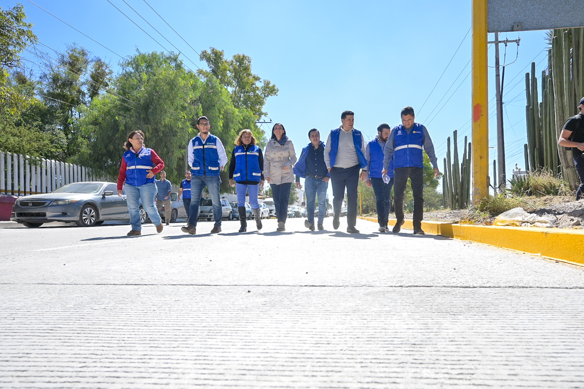 Entrega Leo Montañez nuevo tramo con concreto hidráulico en Ciudad Industrial
