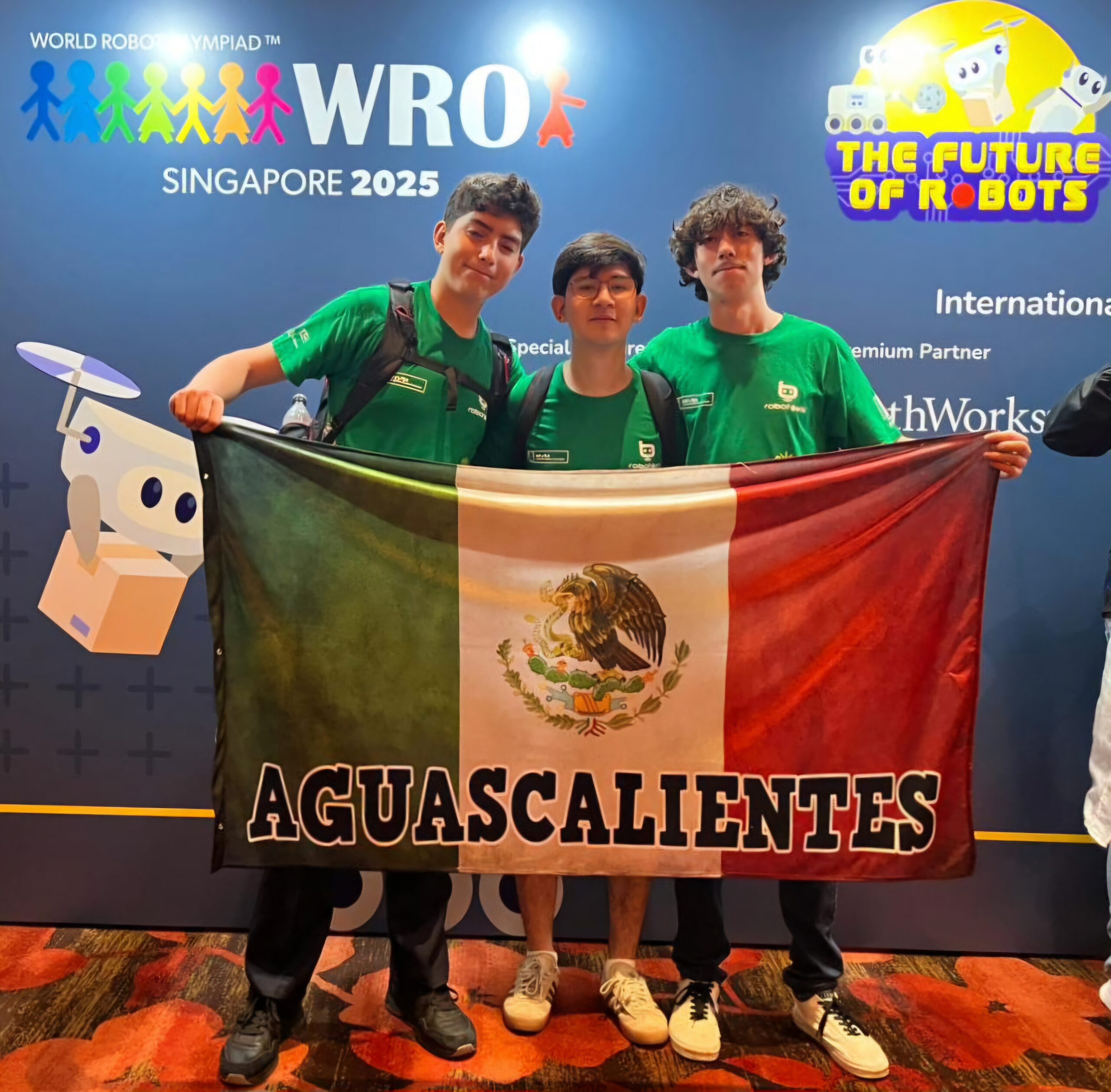 Estudiantes de Aguascalientes, finalistas en mundial de robótica en Singapur