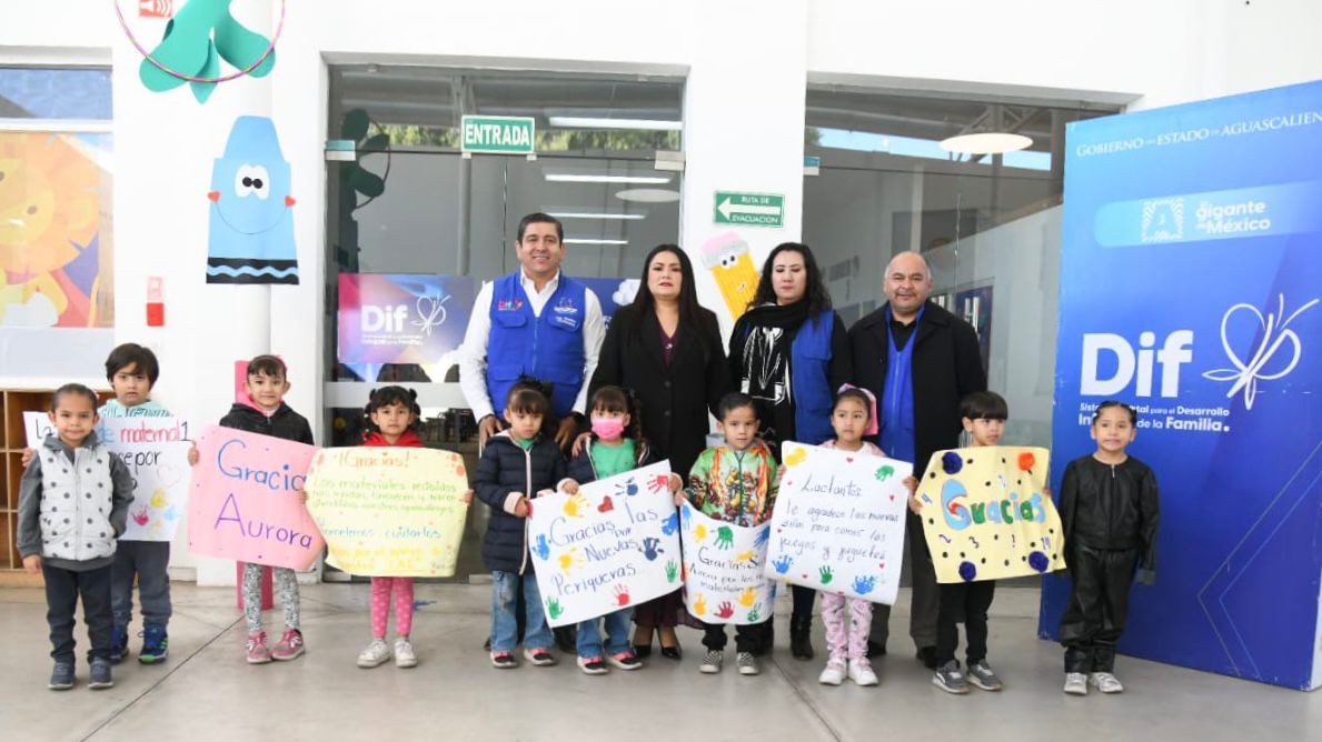 Niñas y niños felices mientras sus padres trabajan, DIF Fortalece el l Centro de Atención Infantil San Marcos