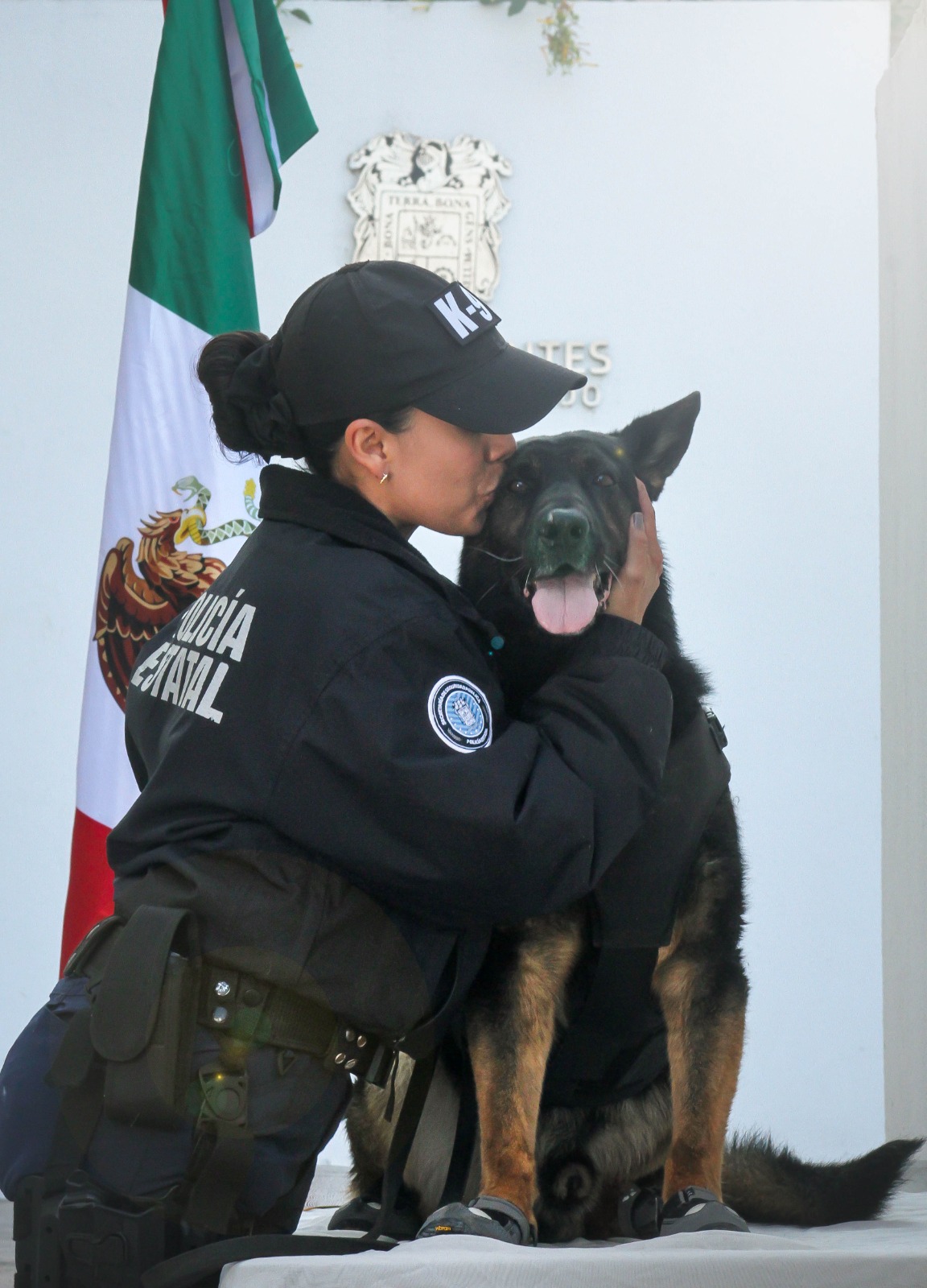 Con honores se jubilan cinco héroes K9 tras una vida de servicio y entrega a Aguascalientes